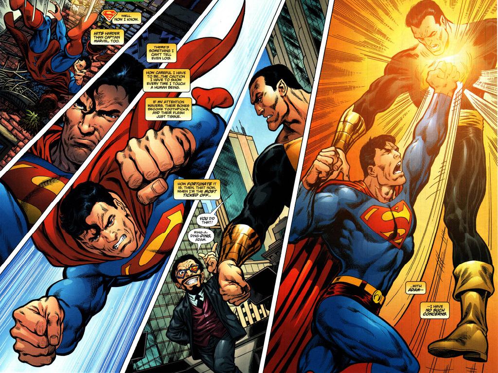 Superman vs. Black Adam wallpaper Art Community GALLERY OF COMIC ART