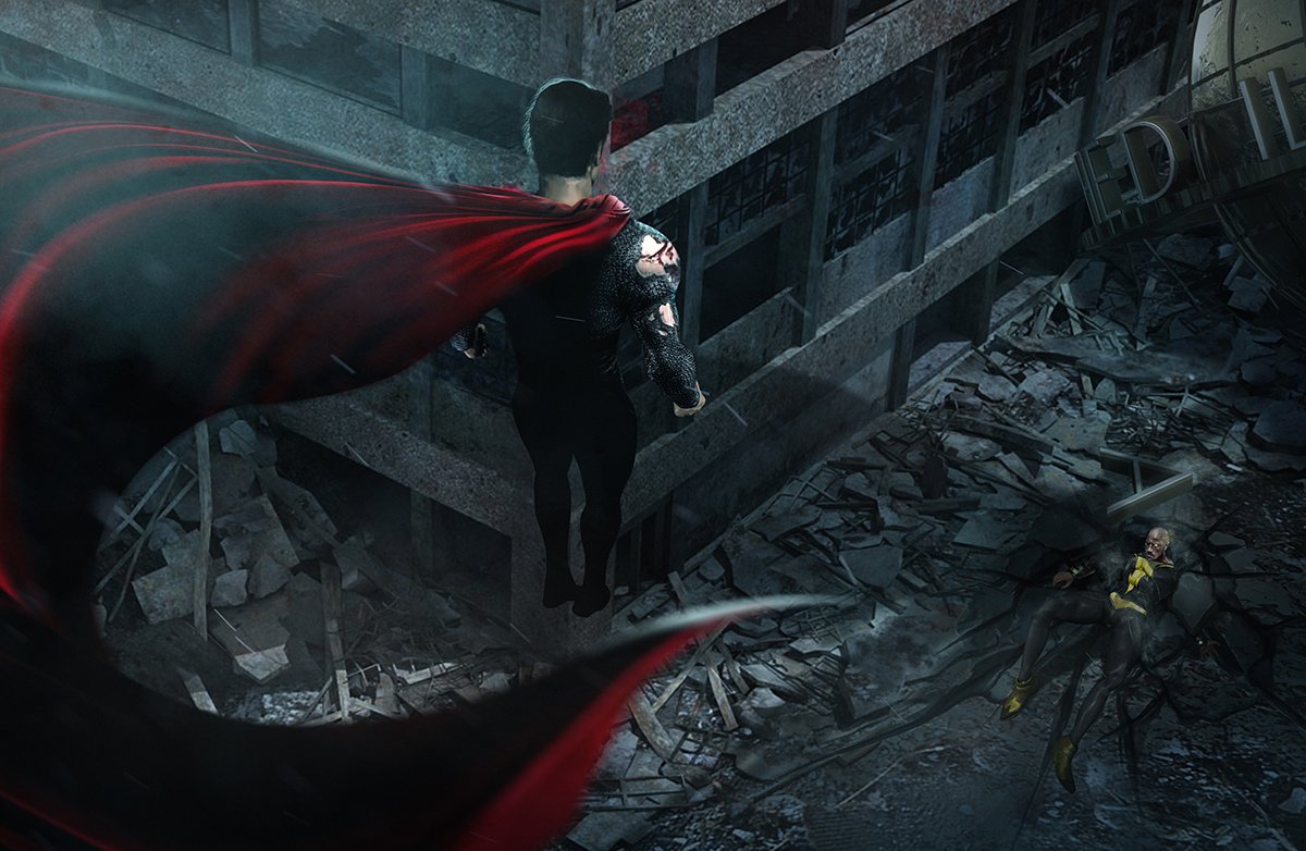 BossLogic Last Year The Champ Contacted Me Playing Around With Fan Art Ideas Of A Showdown Between Him (Black Adam) And # Superman It Was A Super Fun Piece To