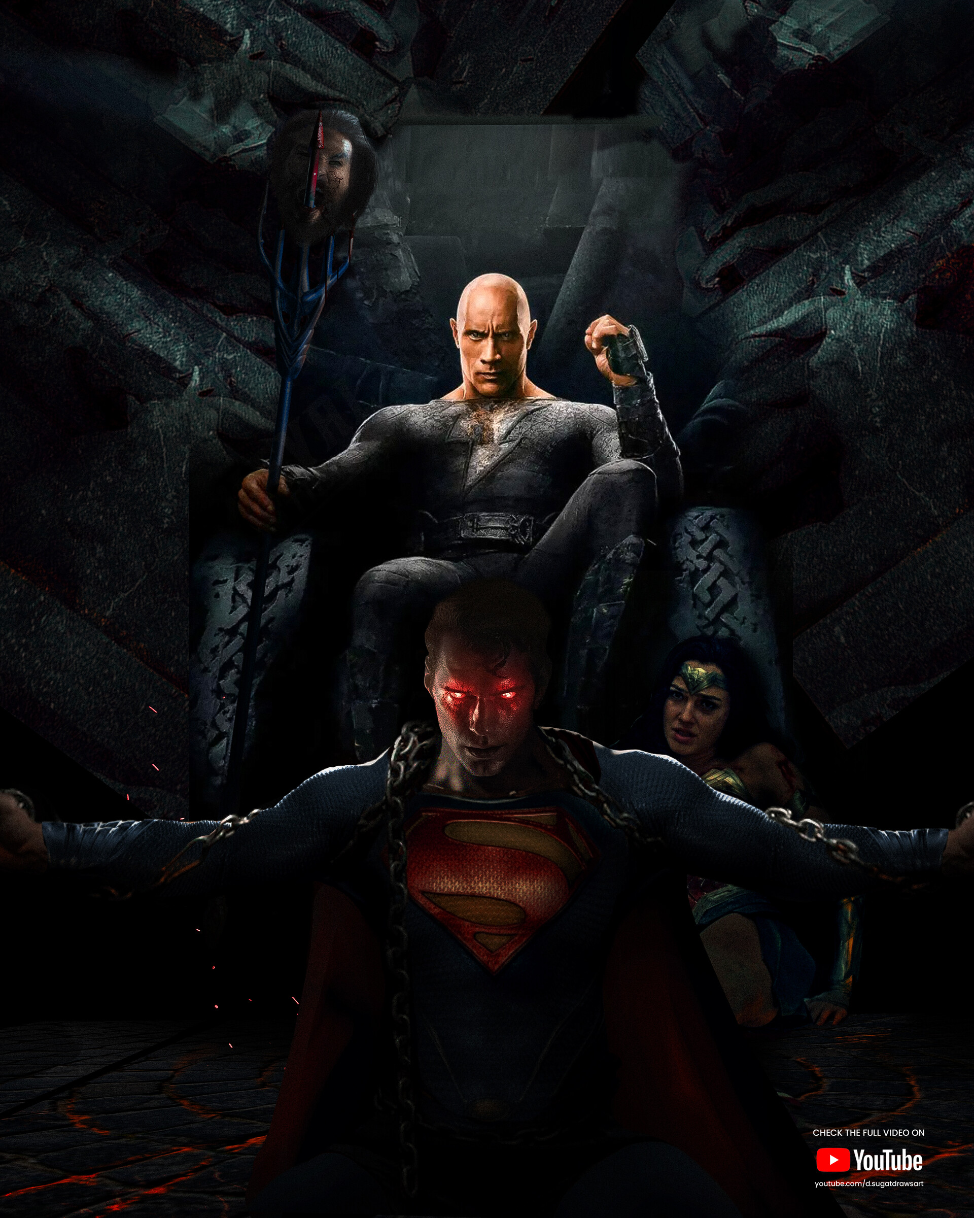 Black Adam vs JL. Age of Superhero is over