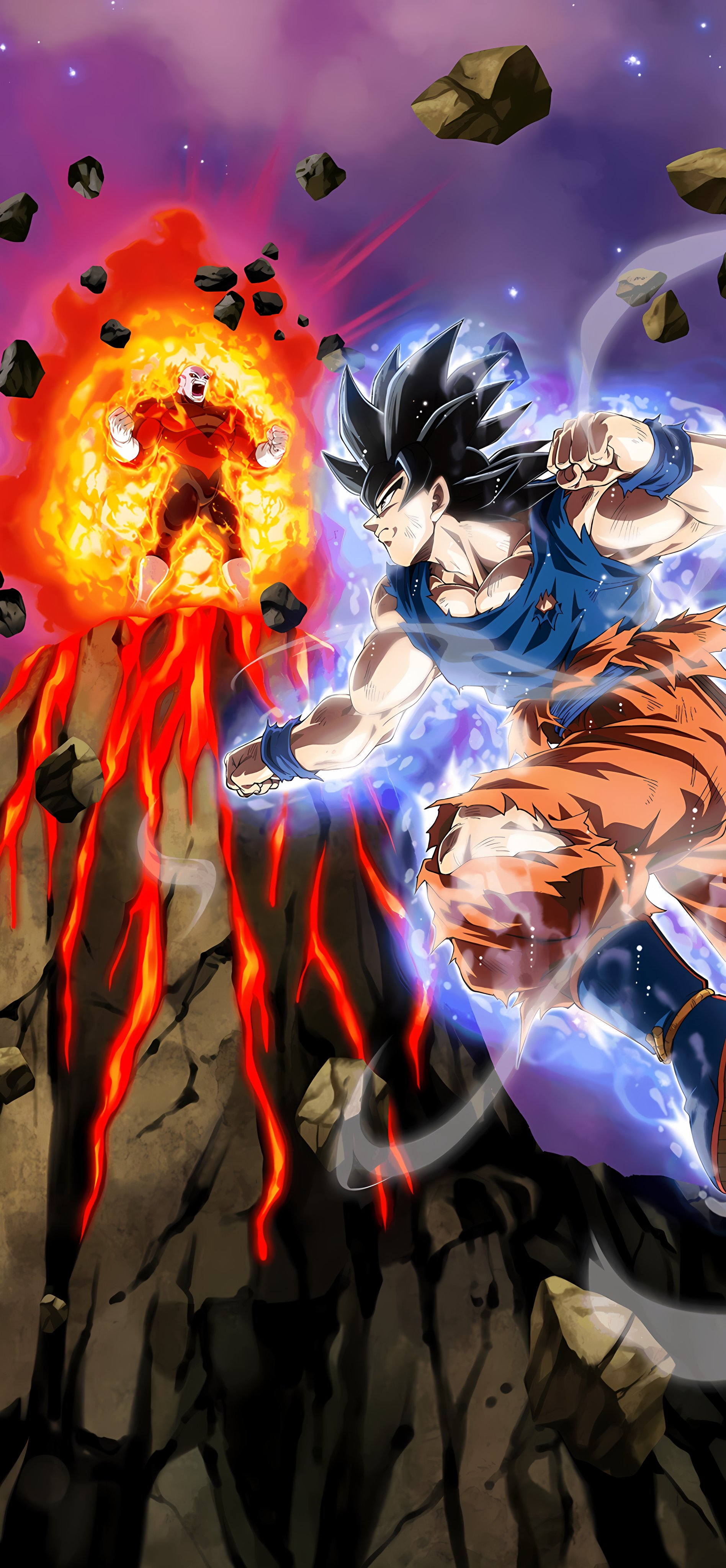 Rustic  - ✨️ Ultra Instinct Goku vs Jiren Phone Wallpaper ✨️ Likes and retweets are appreciated as always!