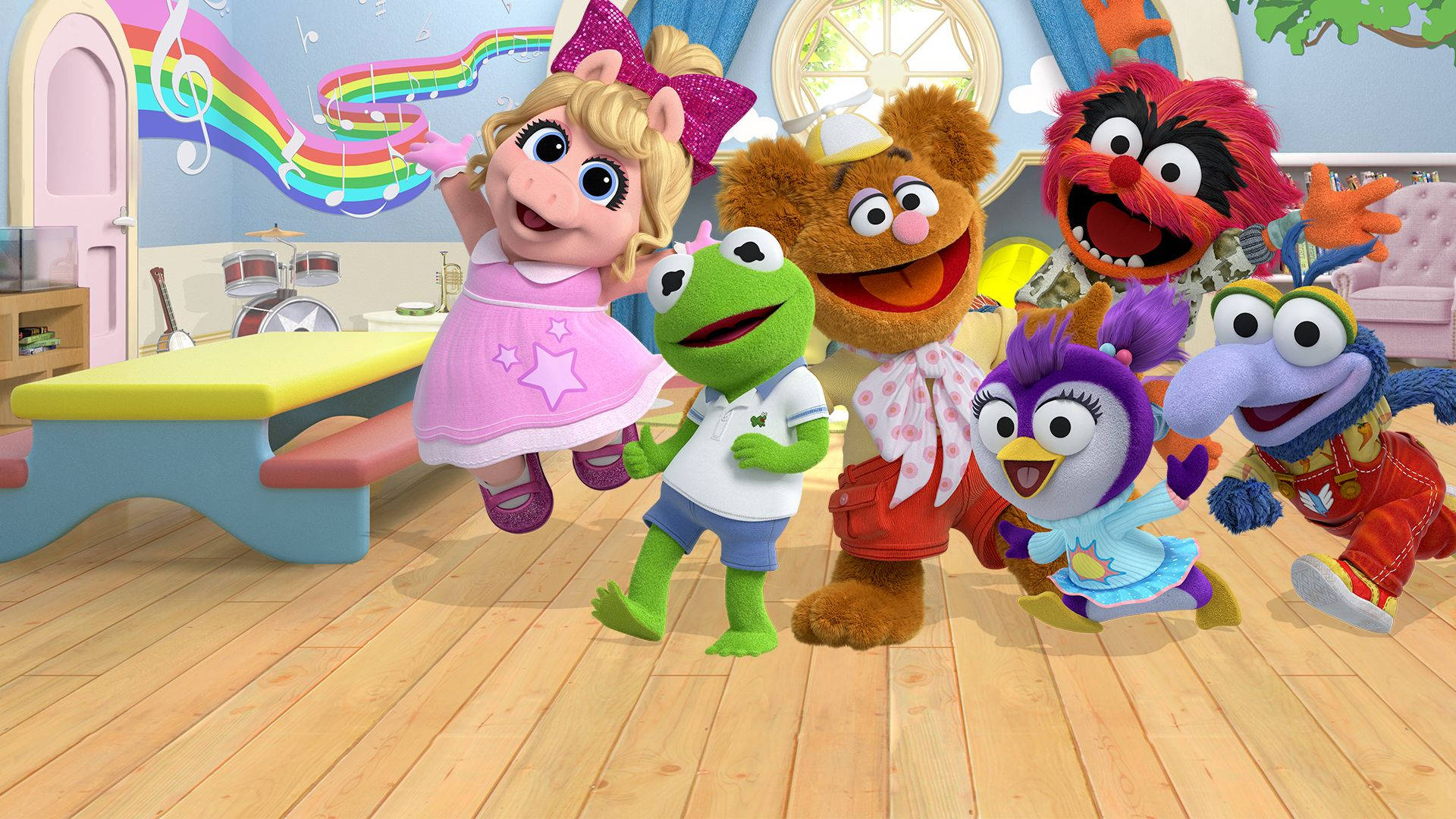 Download Disney Muppet Babies Group Photo Wallpaper