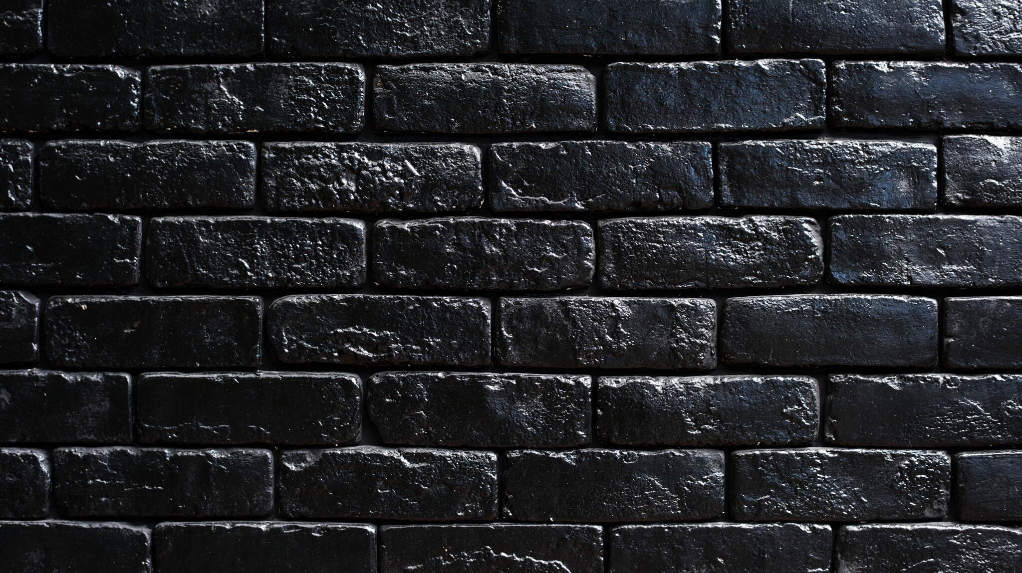 Black brick wall · 2048x1152 шапка для YouTube free photo from bradeya and wallpaper