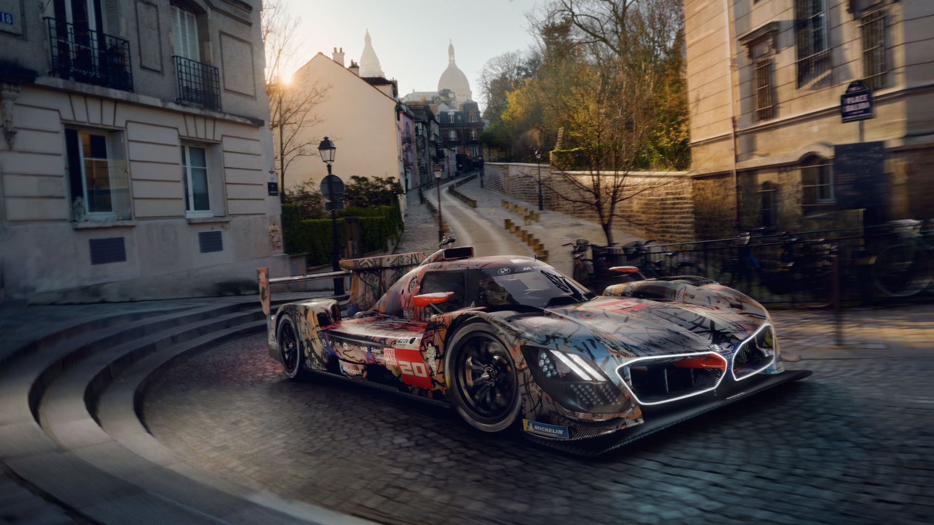 BMW's 20th Official Art Car Is A Wild Le Mans Hypercar Given A Graffiti Like Twist