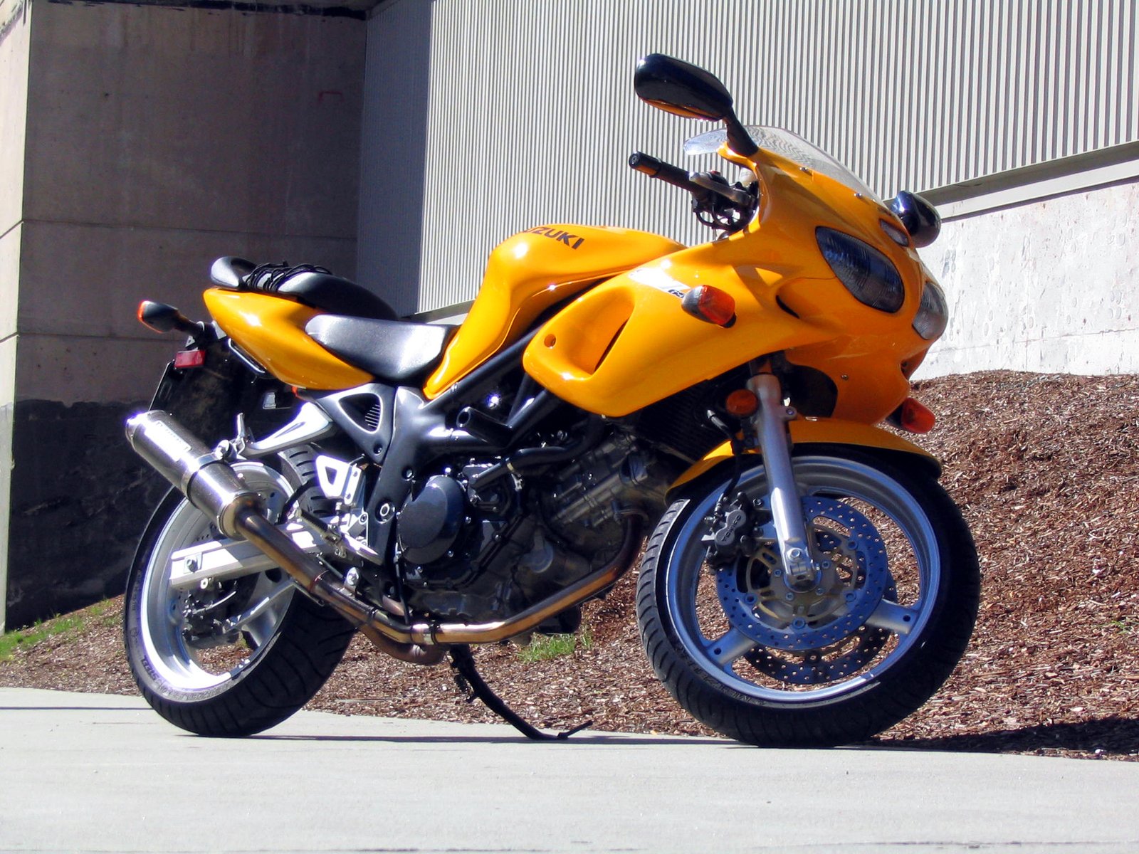 Yellow Suzuki SV650 Motorcycle Free