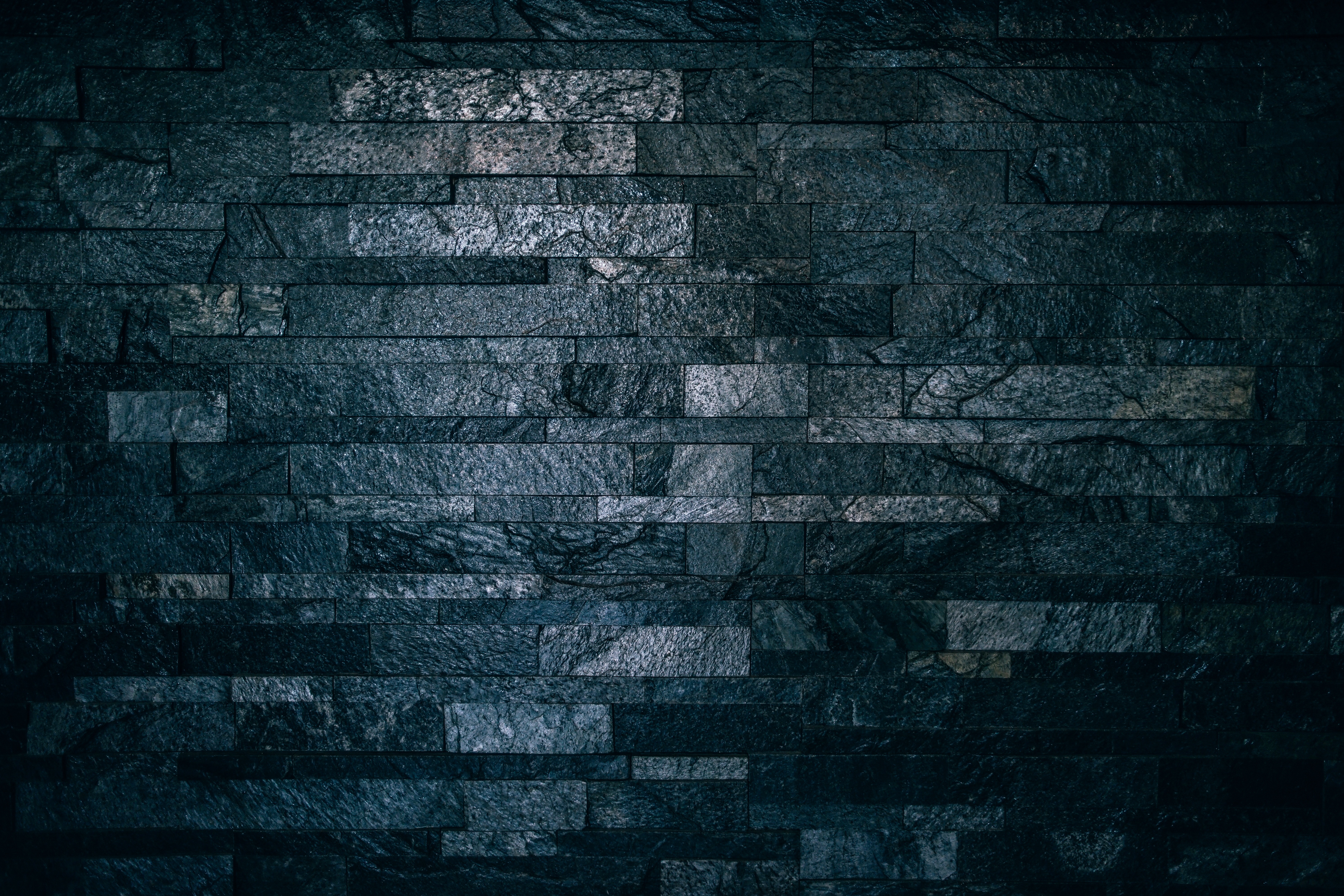 Stone wall Wallpaper 4K, Dark background, Brick wall, 5K