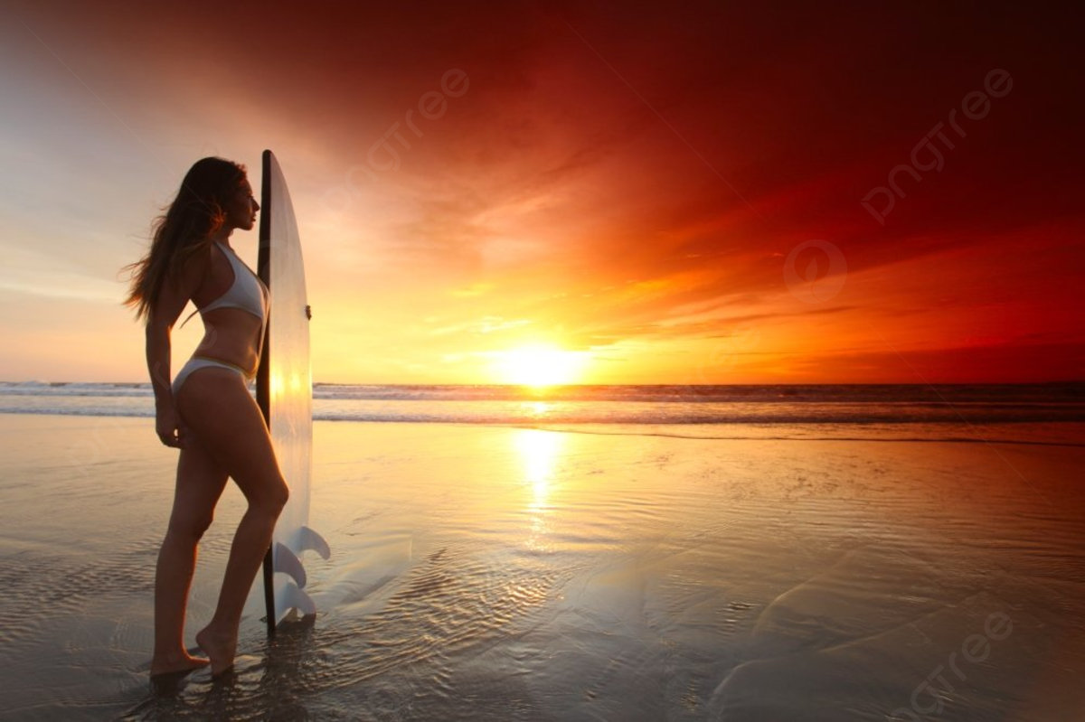 Beach Surfer Background Image, HD Picture and Wallpaper For Free Download