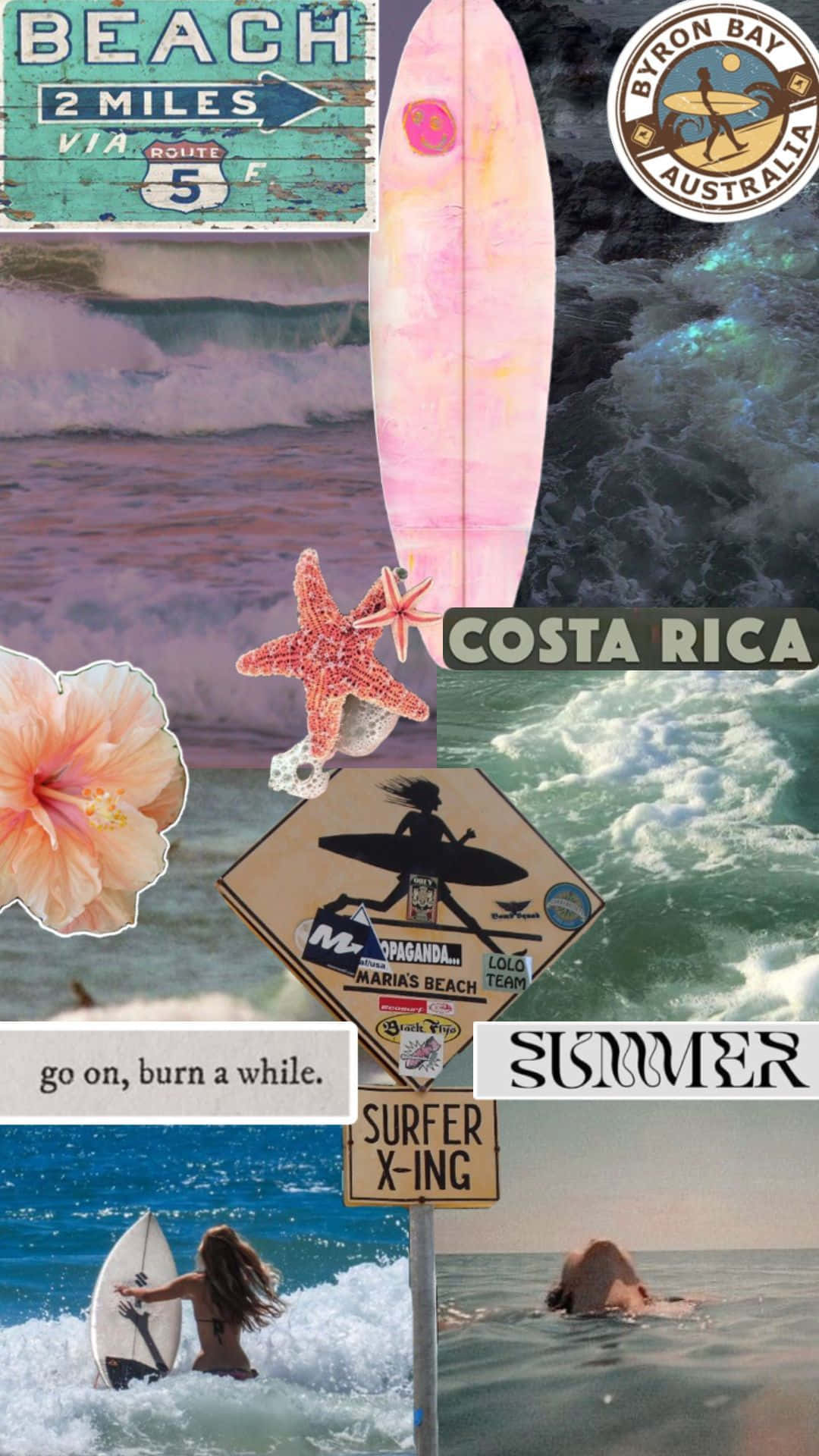 Beach Girl Aesthetic Wallpaper