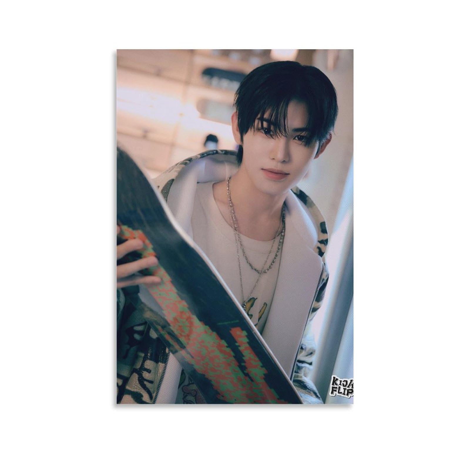 K Pop Artist Minje KickFlip Flip It Kick It Album Concept Prints Painting Nordic Decoration Living Room Home Decor 16x24inch(40x60cm): Posters & Prints