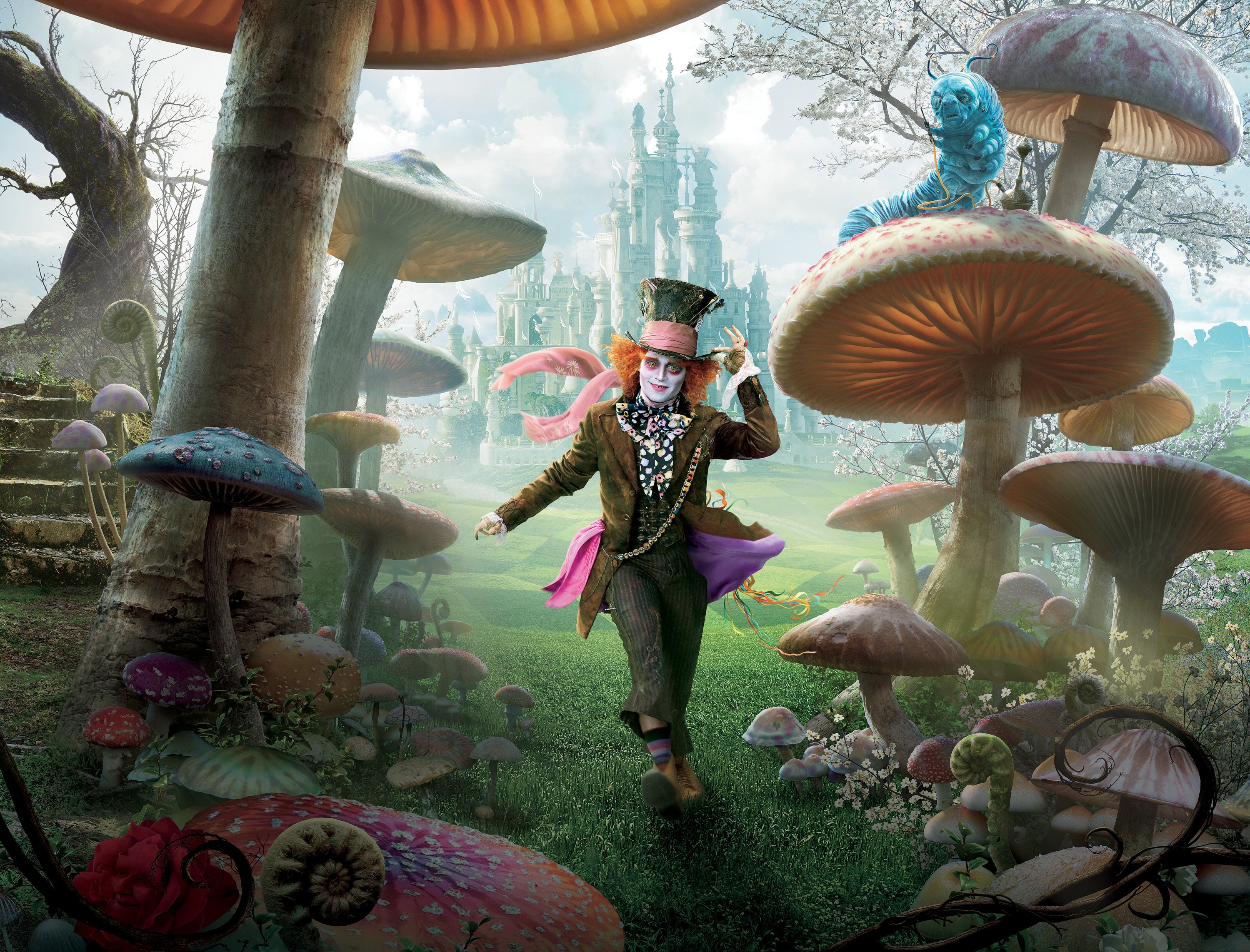 Download Mad Hatter Johnny Depp Movie Alice In Wonderland HD Wallpaper