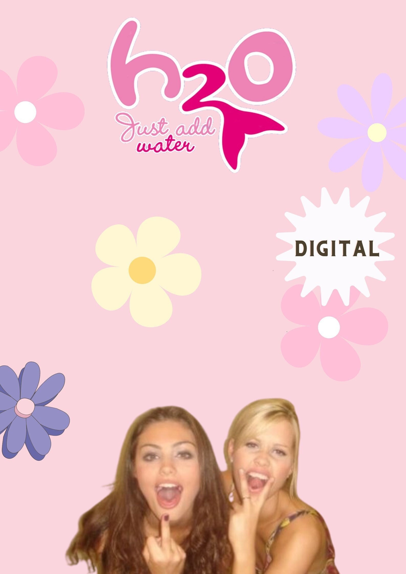 H2o Just Add Water // Cute Desktop// Summer//wallpaper // Printable // Digital Download // Y2K // Halloween H20