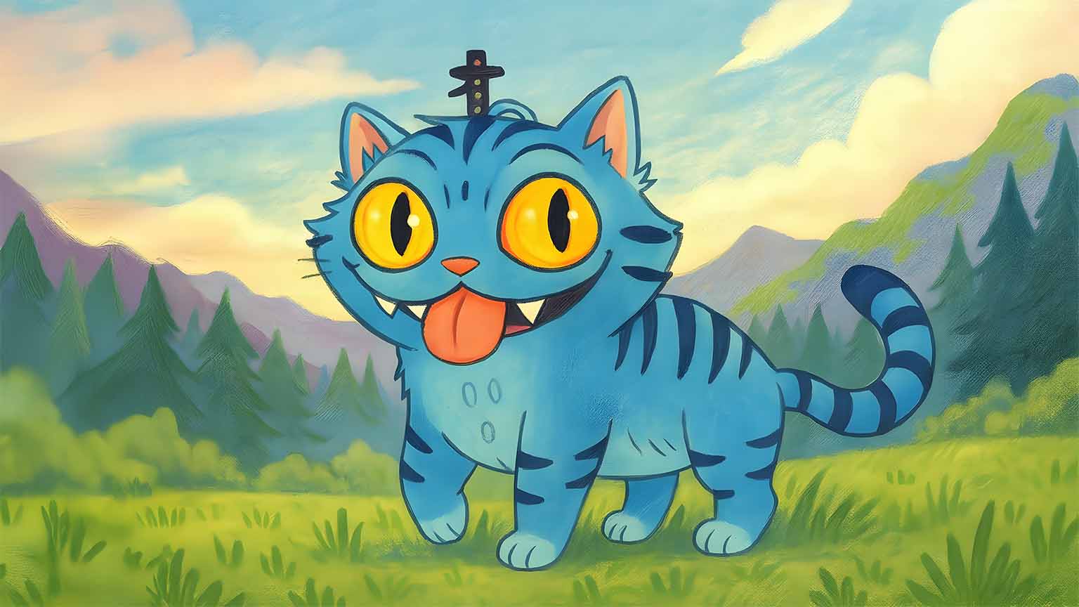 Kpop Demon Hunters Funny Tiger Derpy Wallpaper