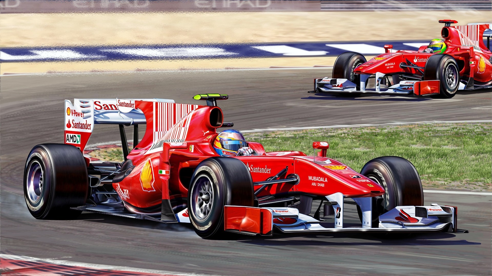 Fernando Alonso, Ferrari, Formula 1 Wallpaper HD / Desktop and Mobile Background