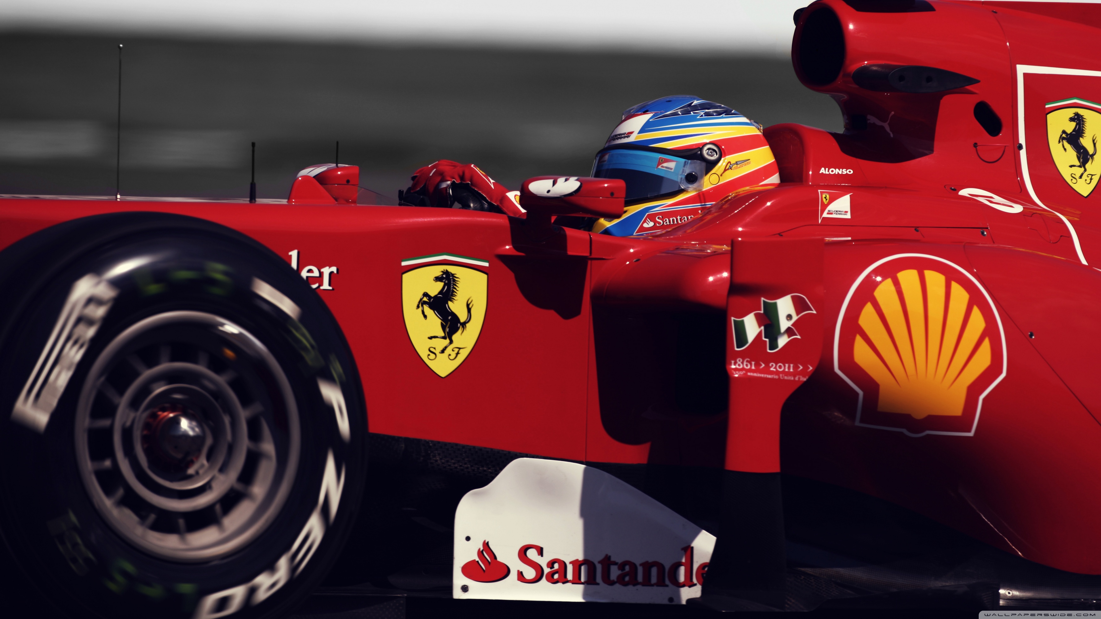 Alonso Fernando Ferrari 4K UHD Wallpaper for UltraHD Desktop and TV, Widescreen and UltraWide Display
