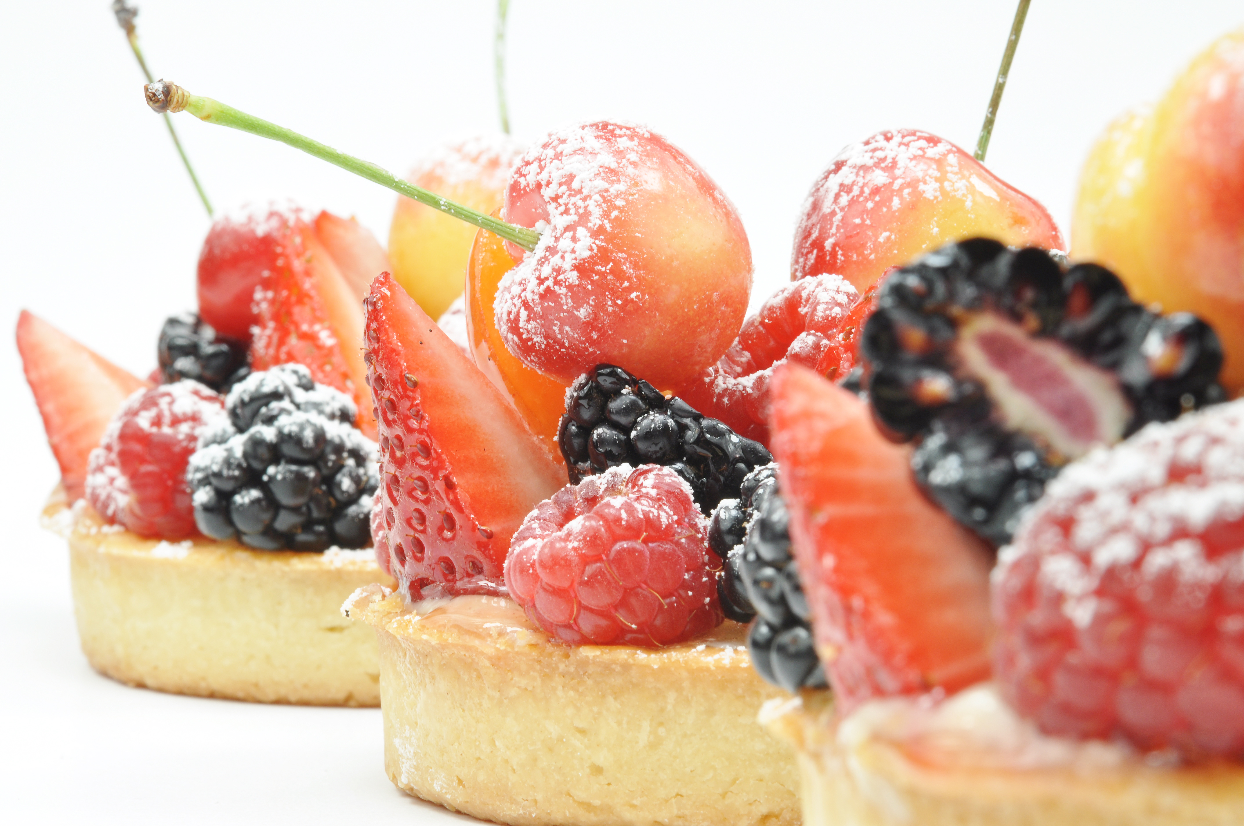 Fruit tarts. Pastry Chef & Author Eddy Van Damme