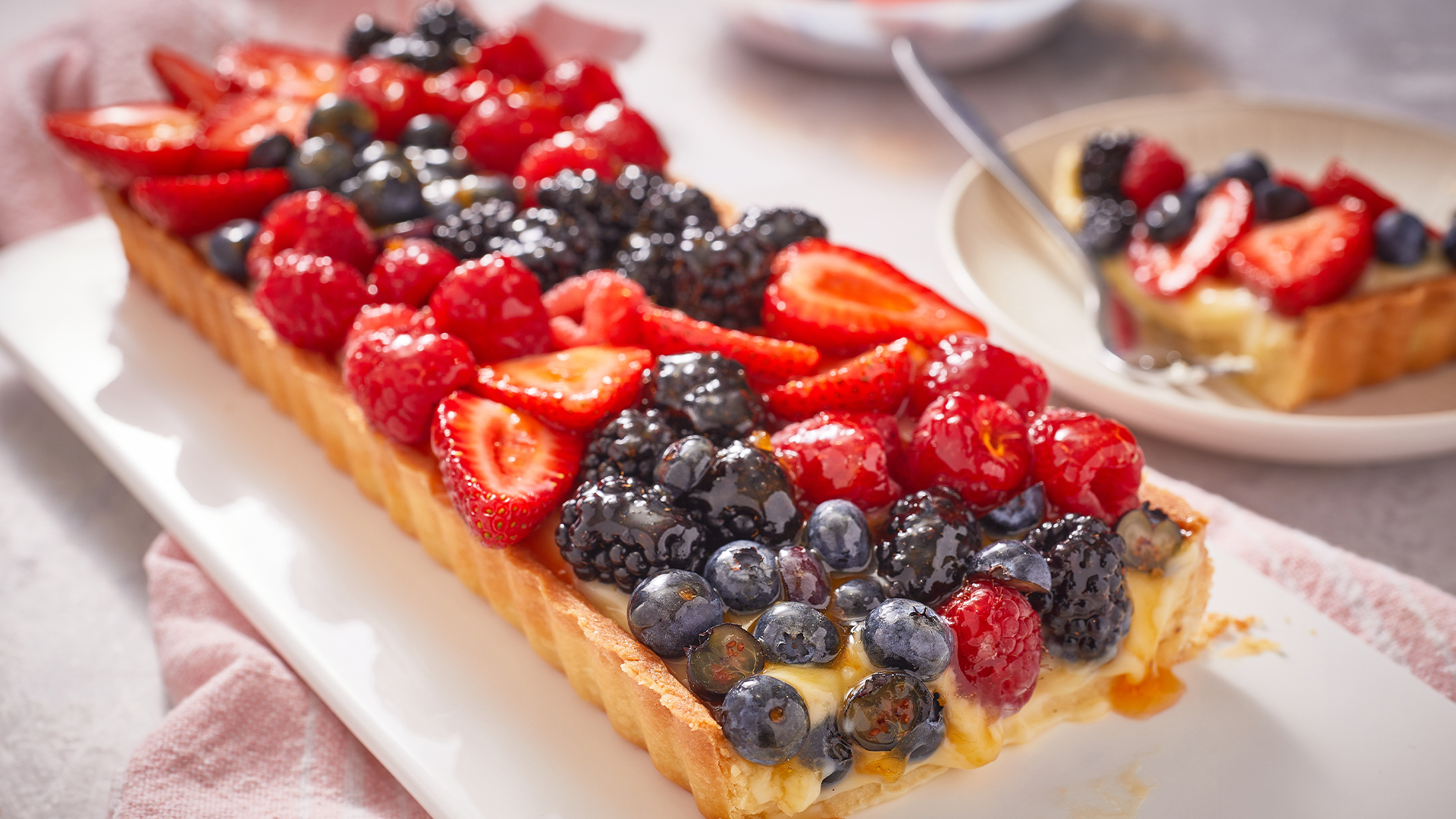 Classic Custard Fruit Tart