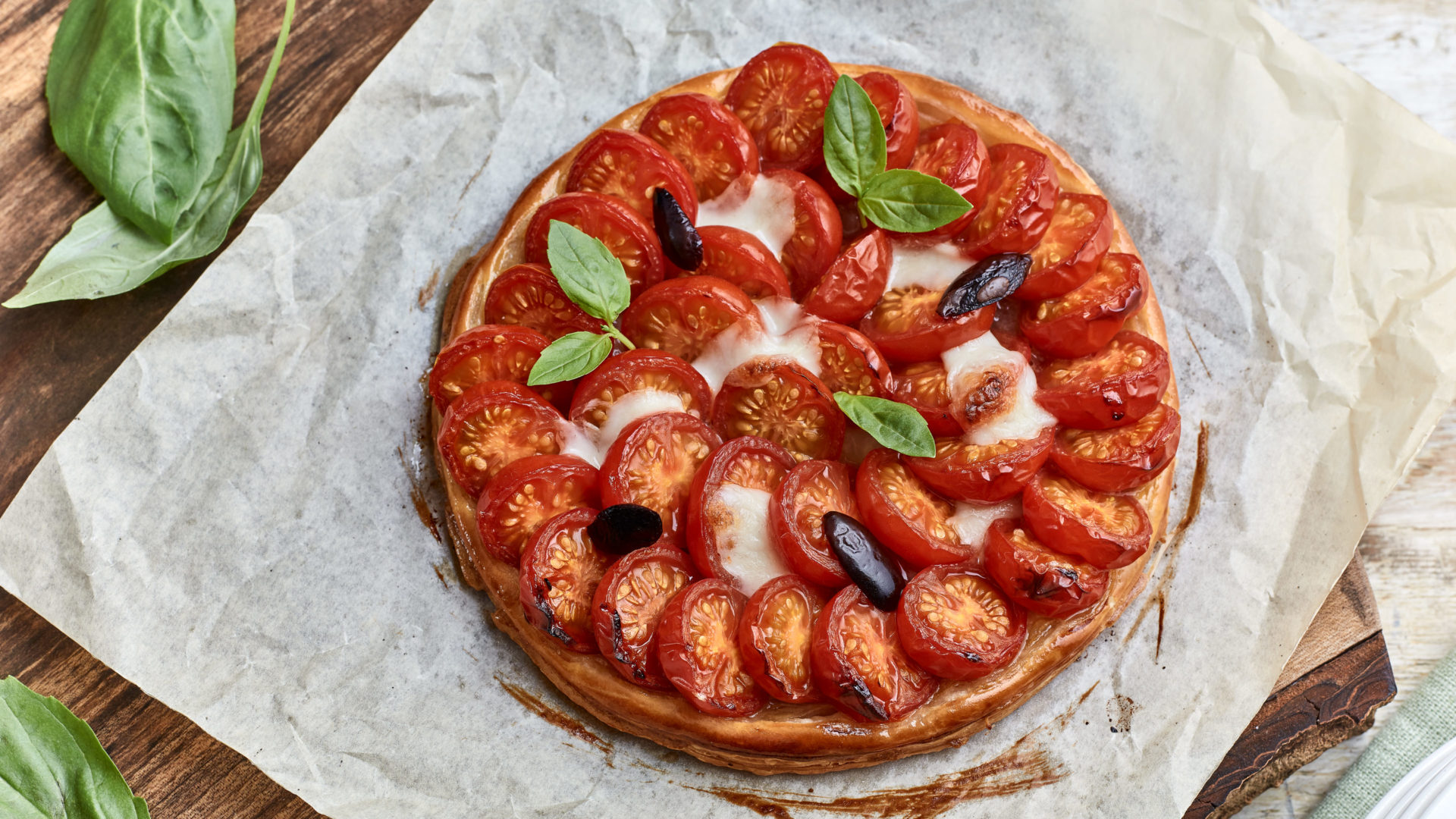 Summer cherry tomato tart Blanc OBE