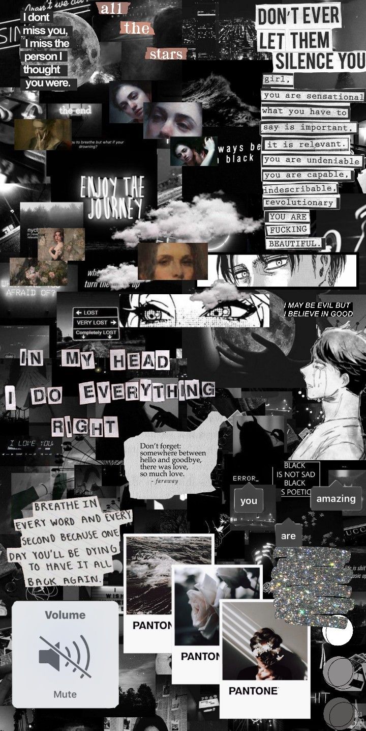 black aesthetic wallpaper :)