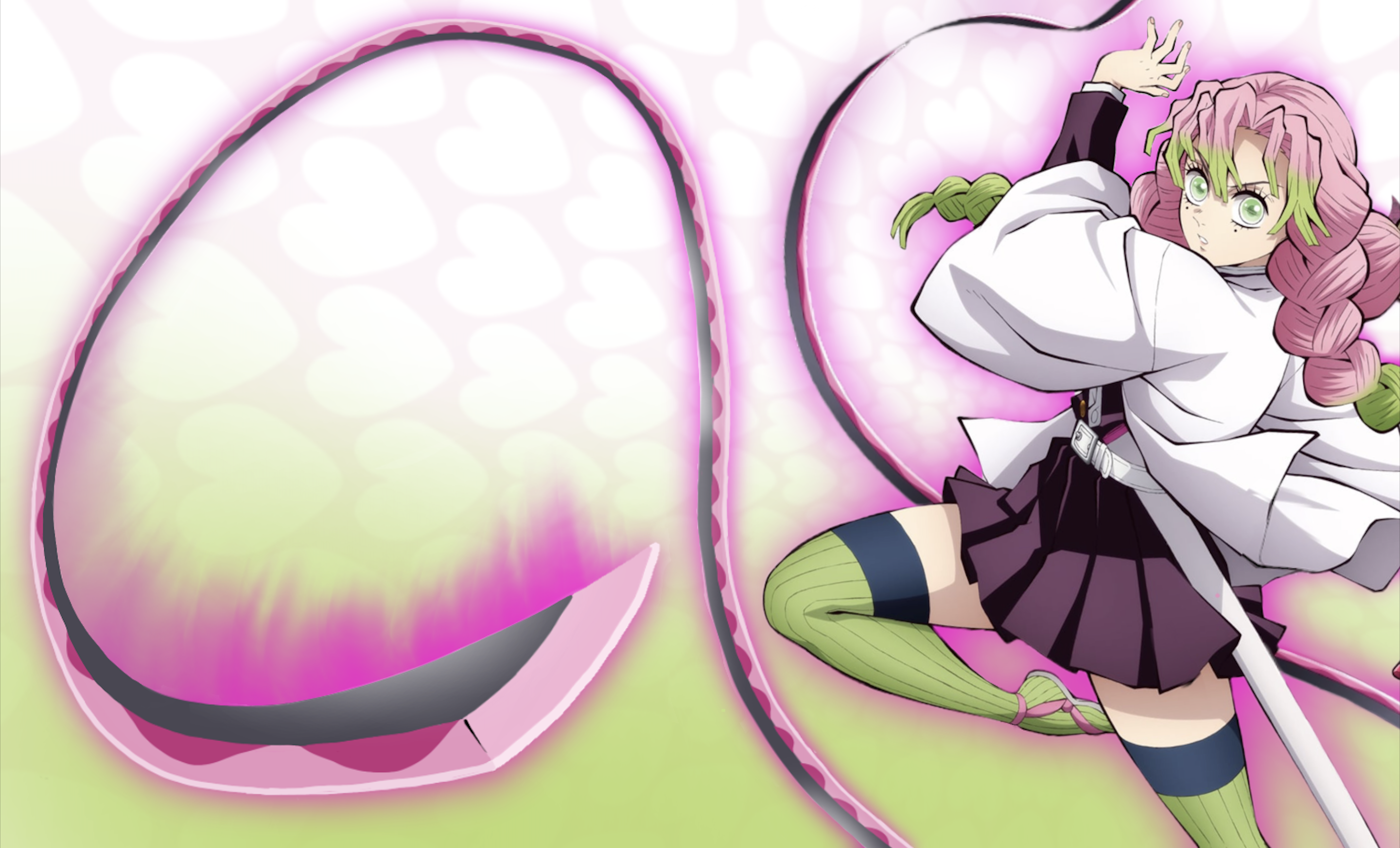 Just Made These Tengen Uzui and Mitsuri Kanroji Wallpaper for Chrome. Looking For Feedback