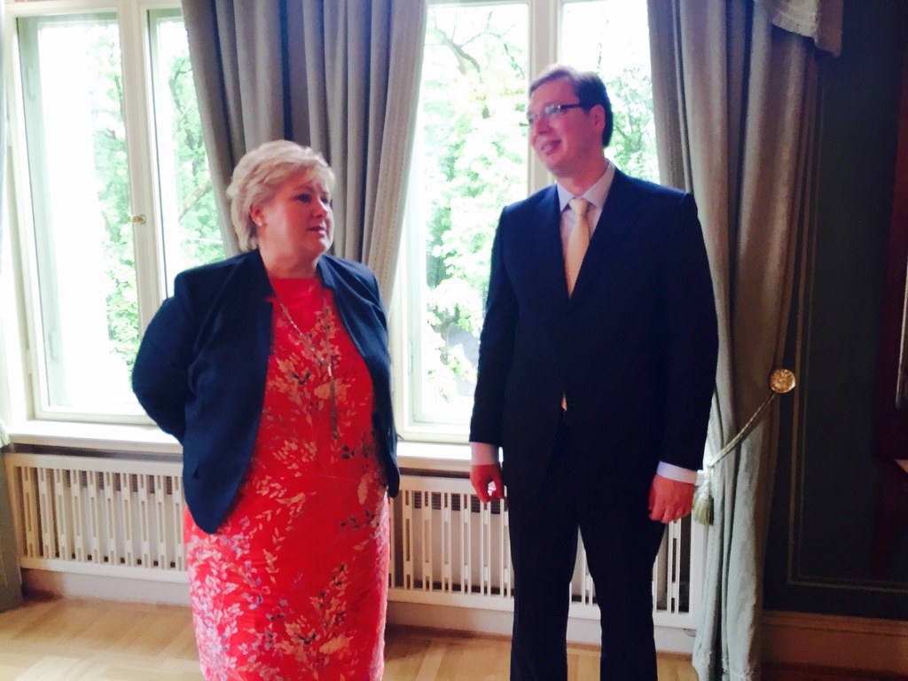 Serbias statsminister. juni 2015: Statsminister Erna So