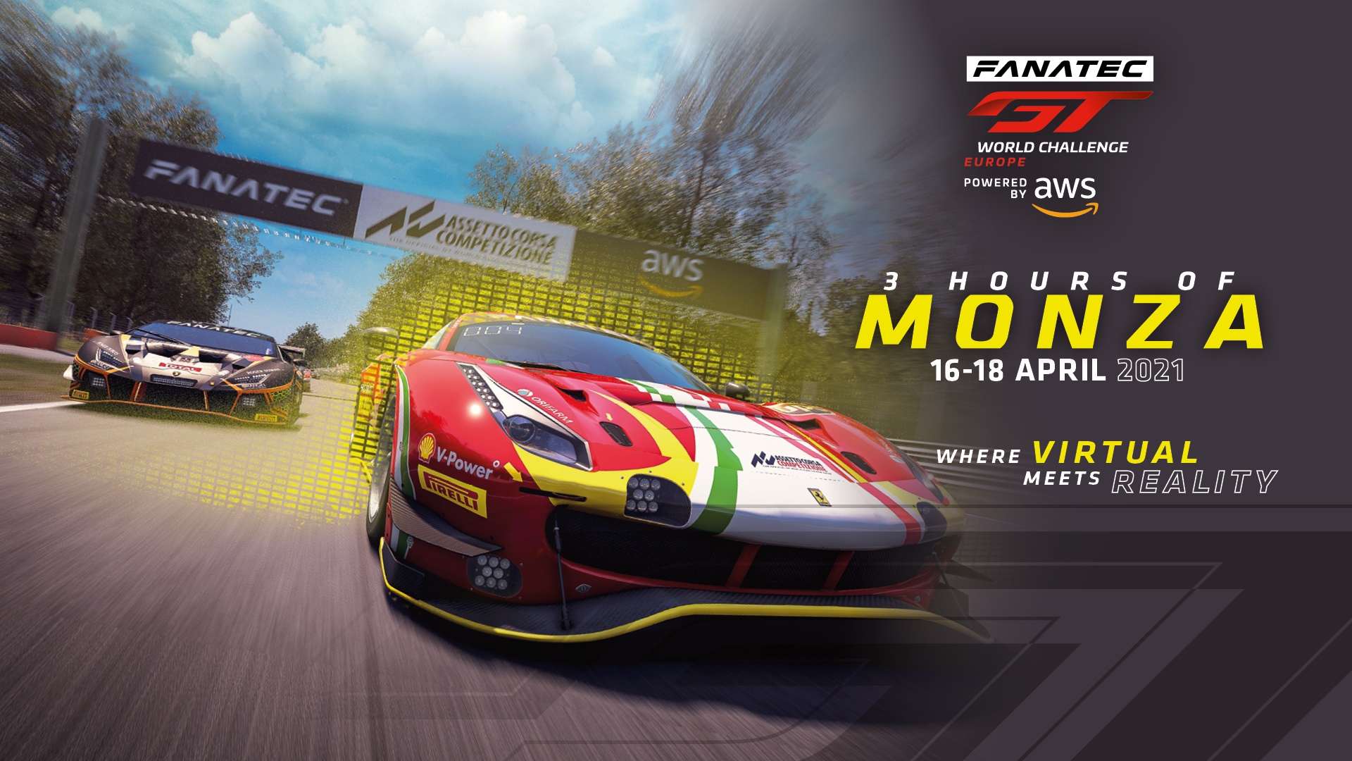 Fanatec GT World Challenge Europe Powered by AWS returns to Monza for 2021 season launch. GT World Challenge Europe Powered