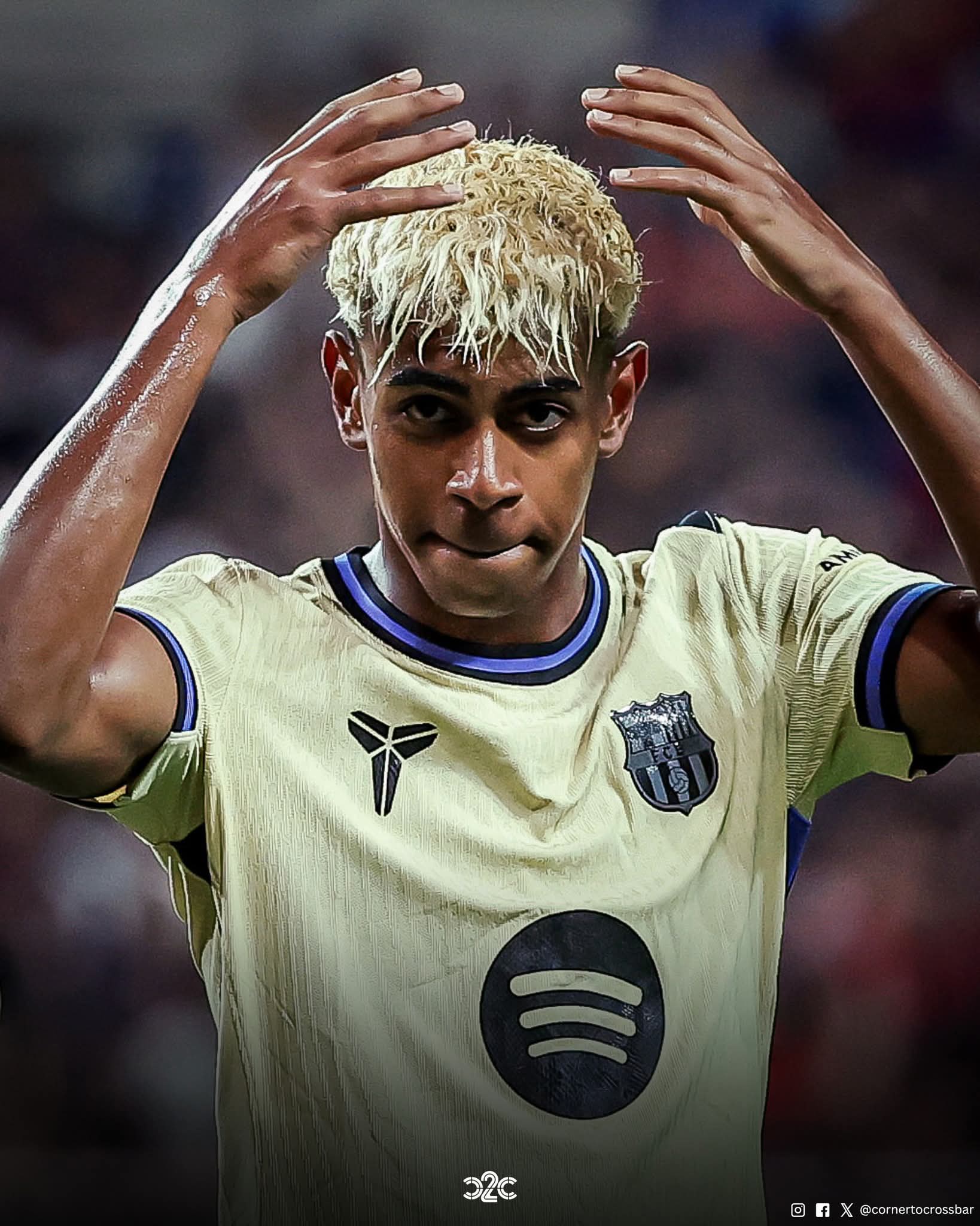 Lamine Yamal crown celebration wallpaper