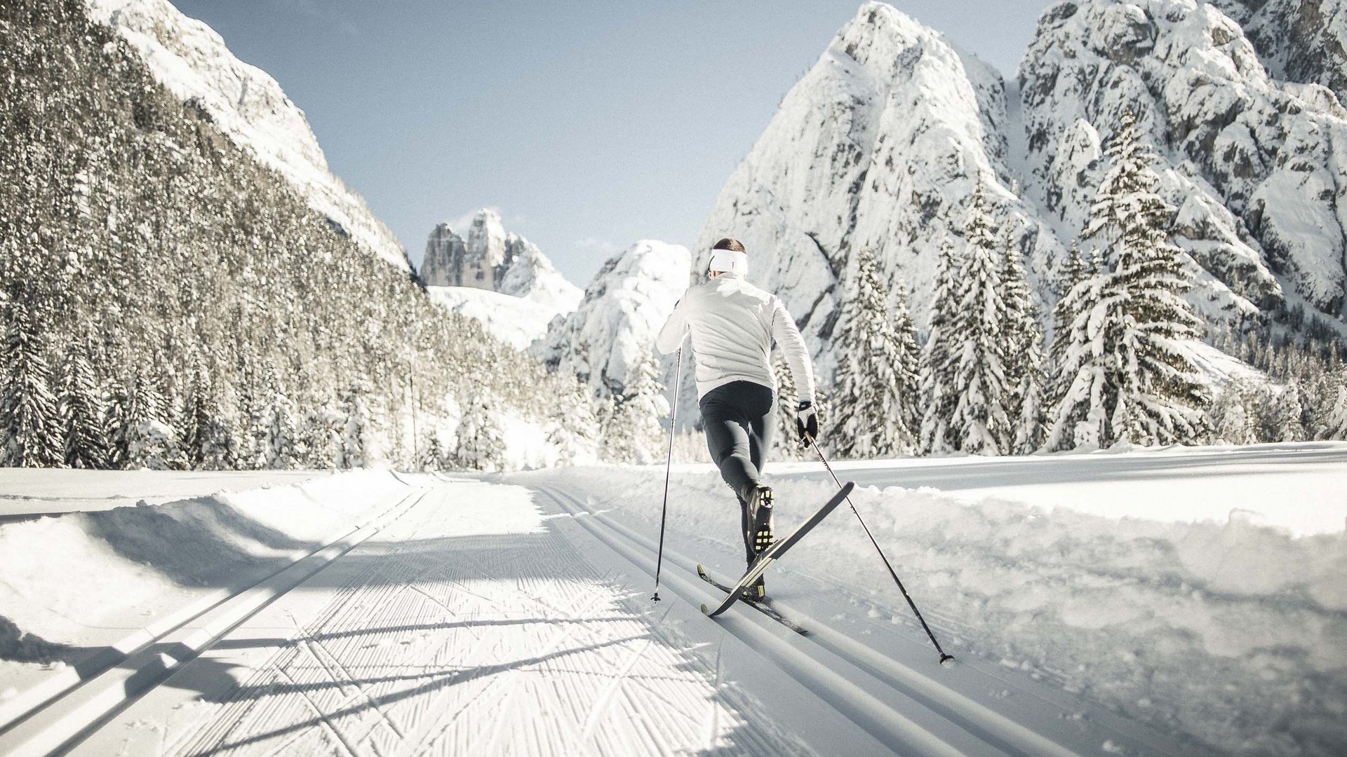 Cross Country Skiing In Val Pusteria Pustertal