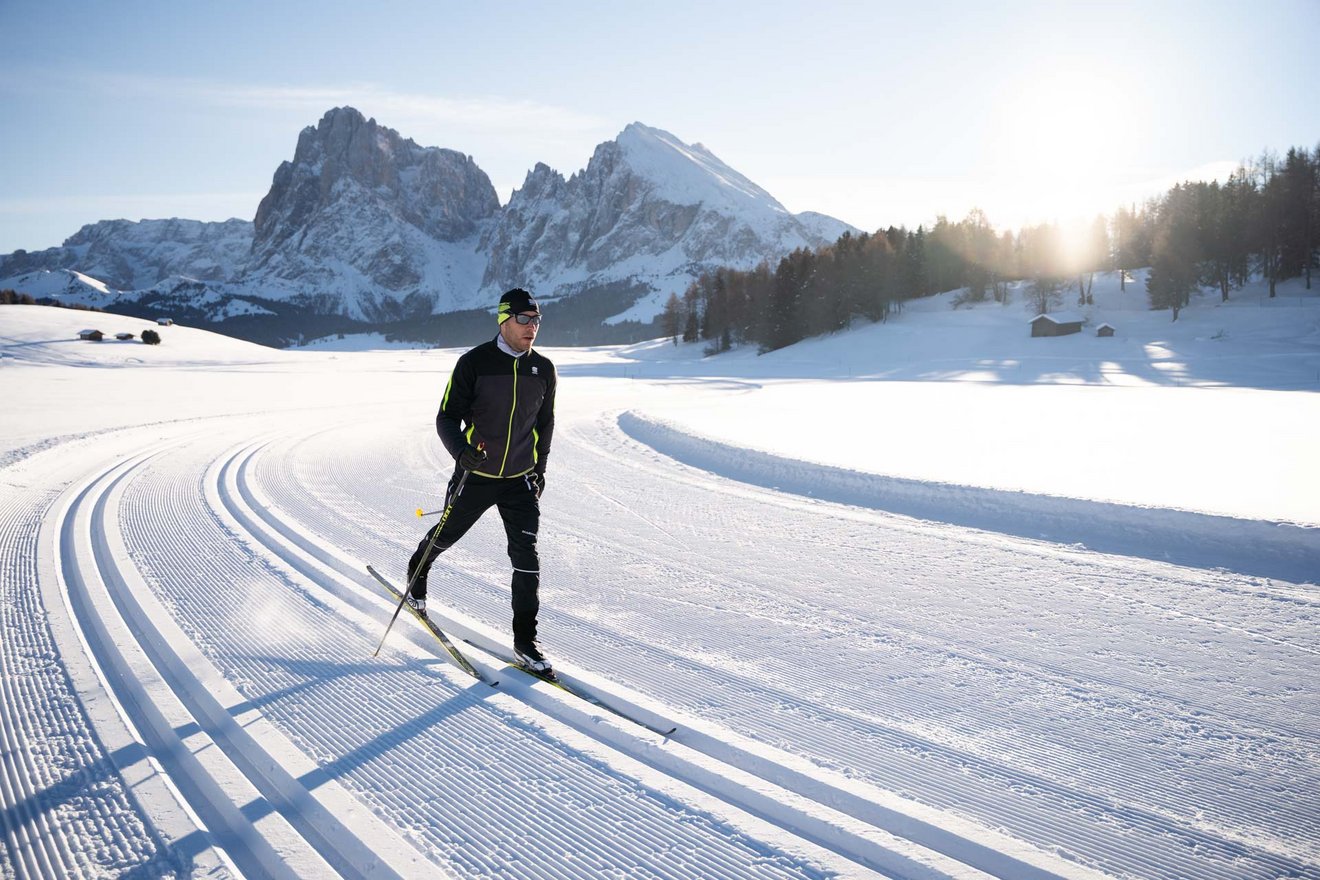 Cross Country Skiing In The Dolomites