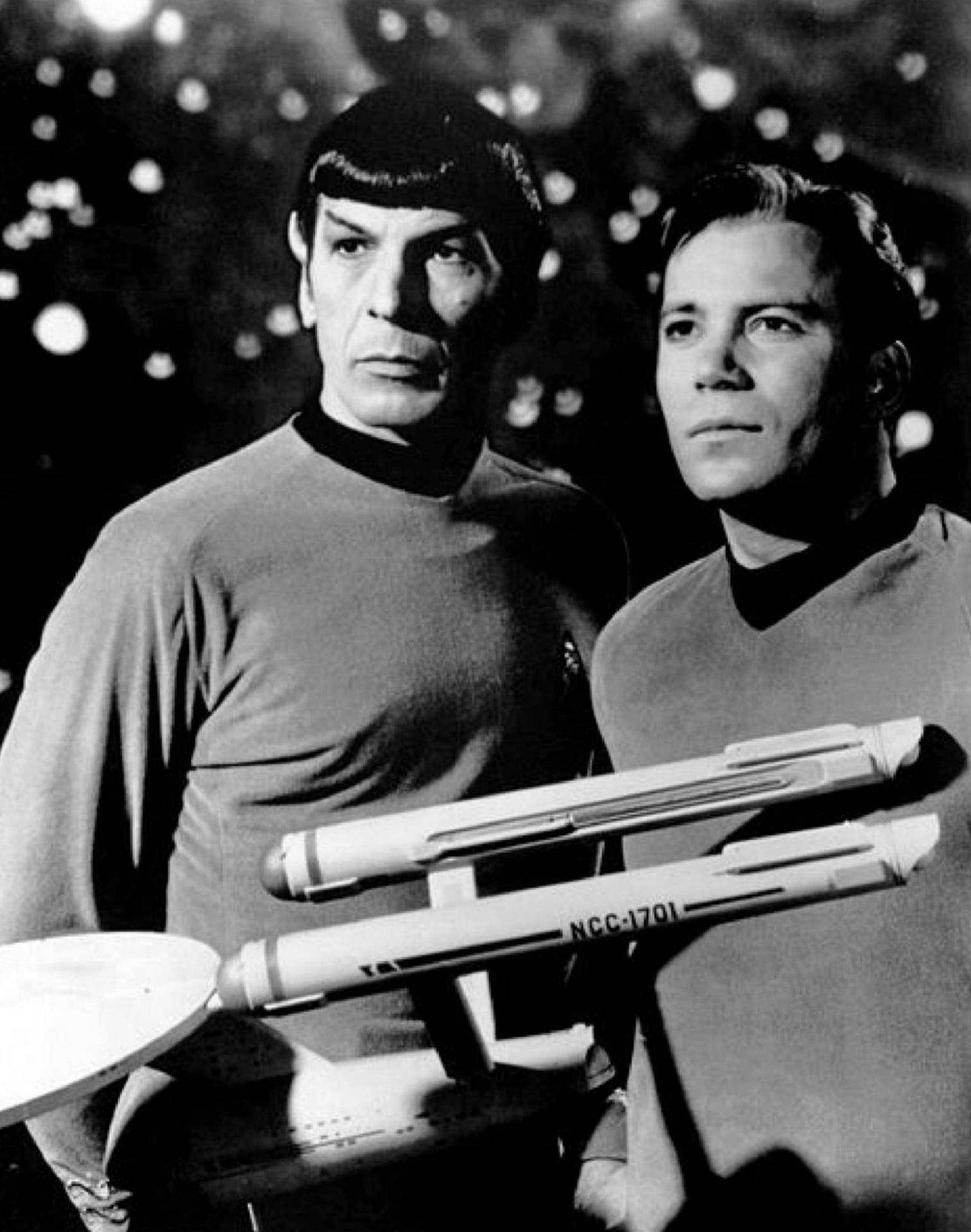 Download Leonard Nimoy And William Shatner Star Trek Wallpaper