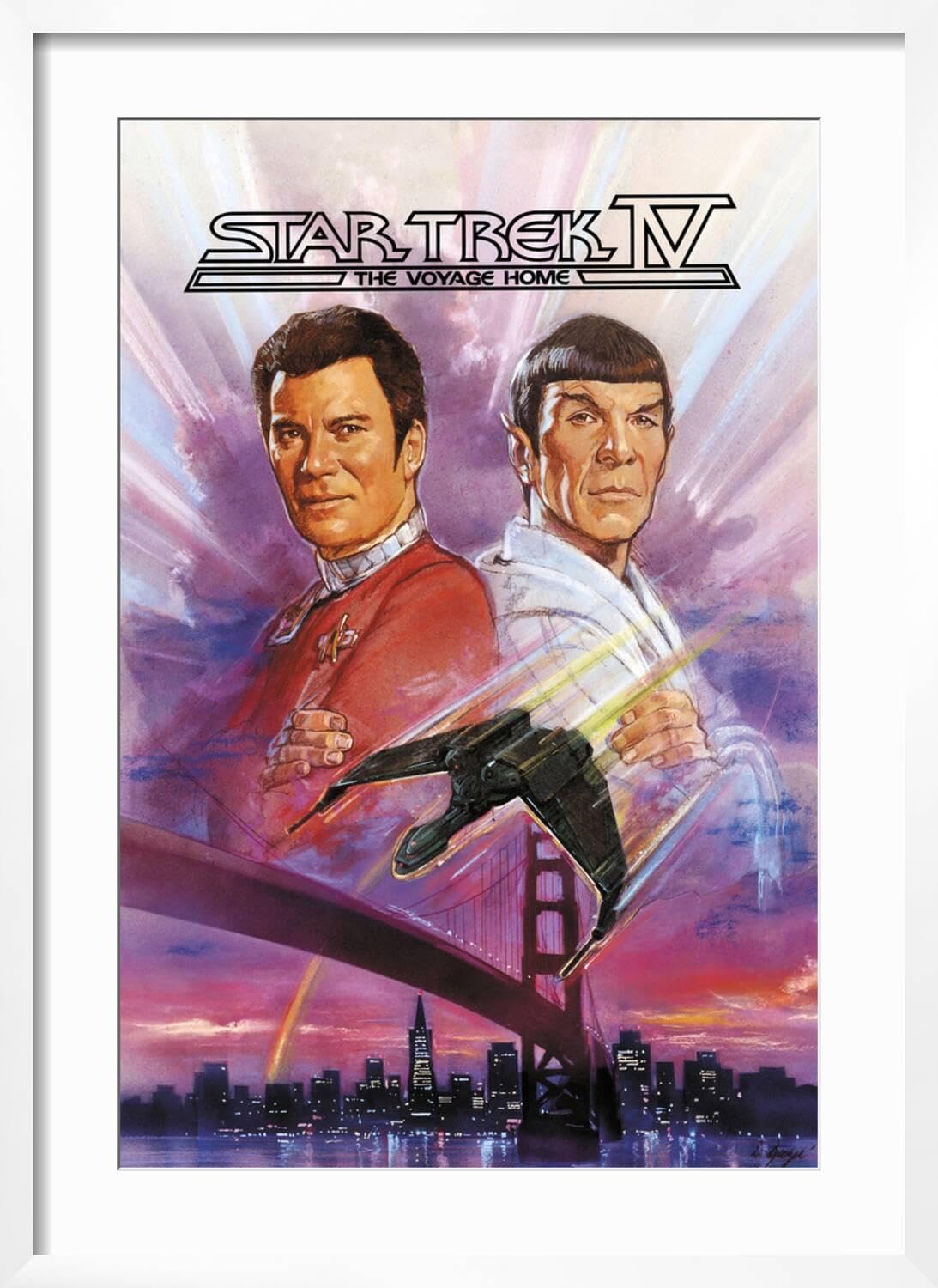 ART.COM Wall Photographic Print STAR TREK IV: THE VOYAGE HOME [1986], directed by LEONARD NIMOY. on White Frame, 21 x 29: Posters & Prints