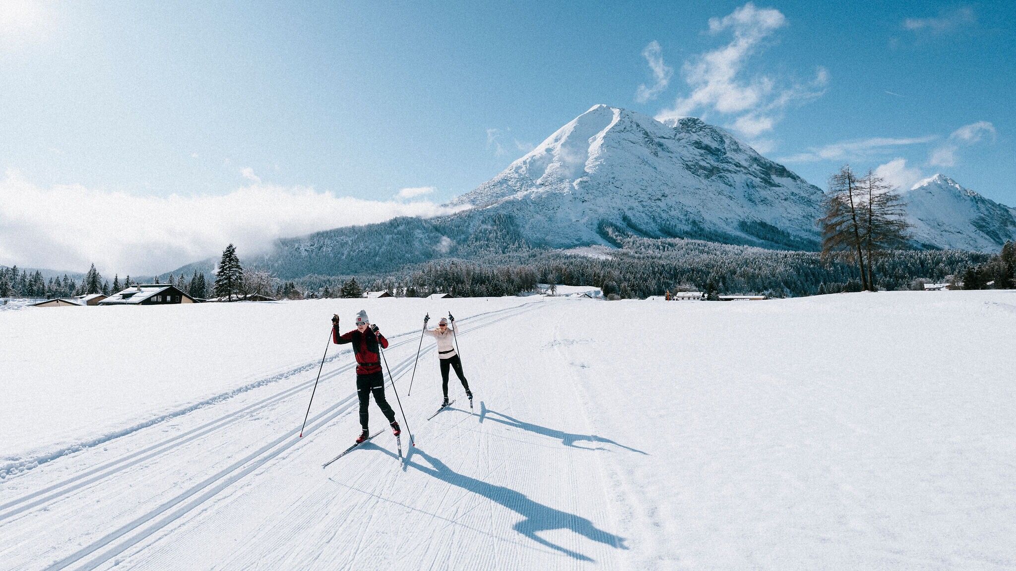 Plaik Cross Country Ski Trail In Leutsch. Tirol In Austria