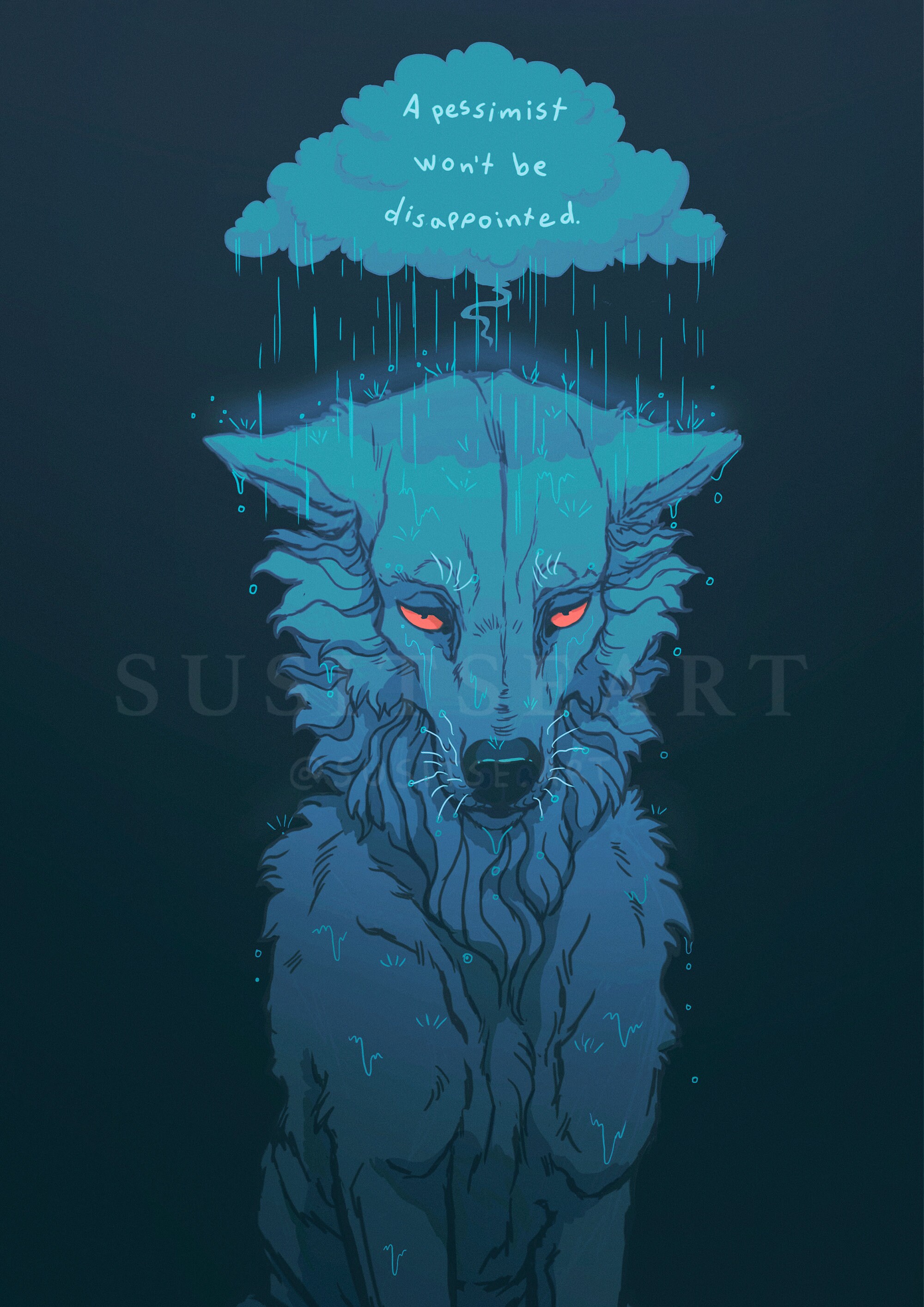 Pessimism / 11.7 X 8.27 Art Print