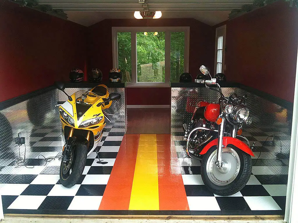 Motorcycle Displays Garage Floors