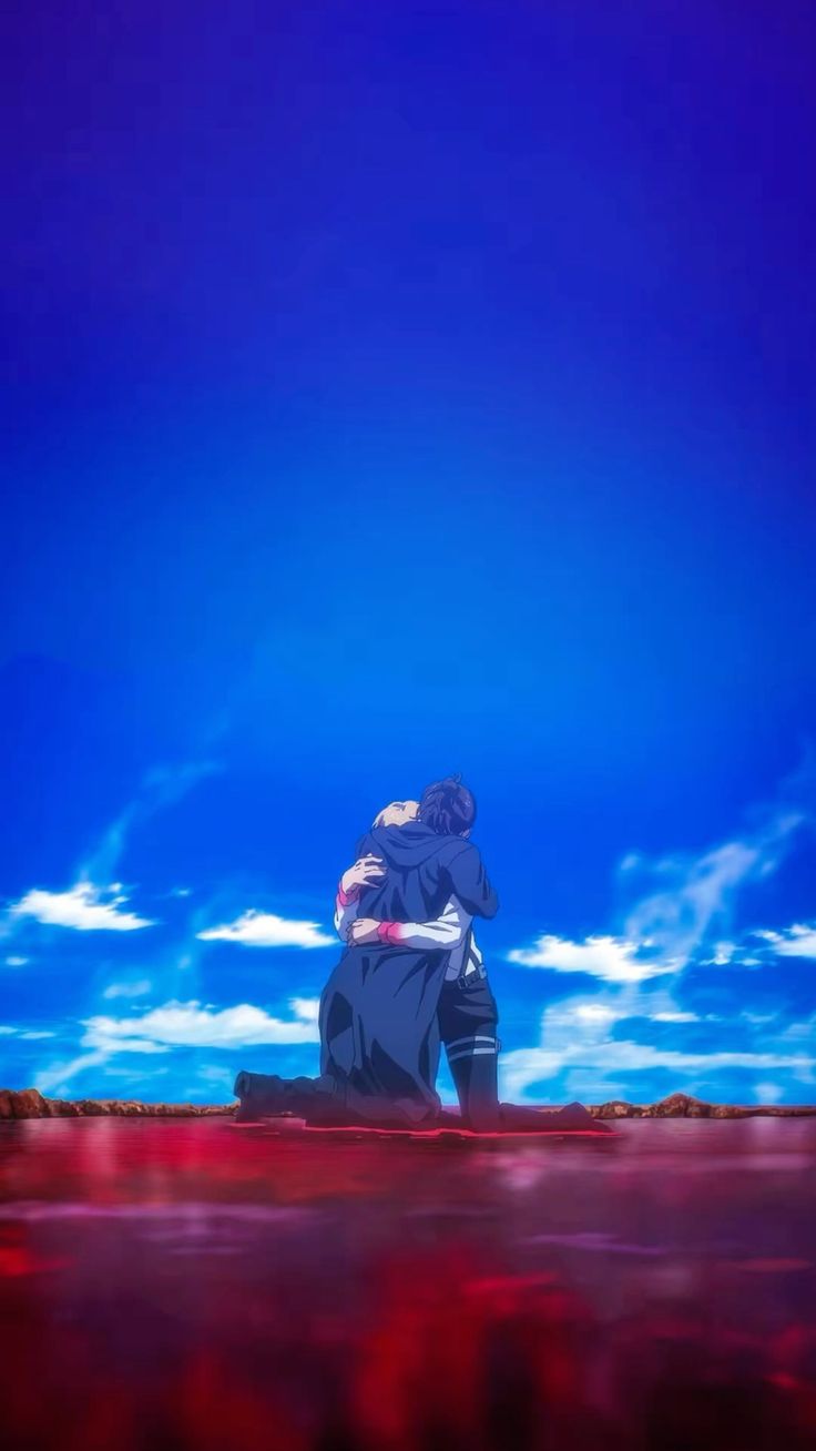 Eren x Armin share last hug wallpaper