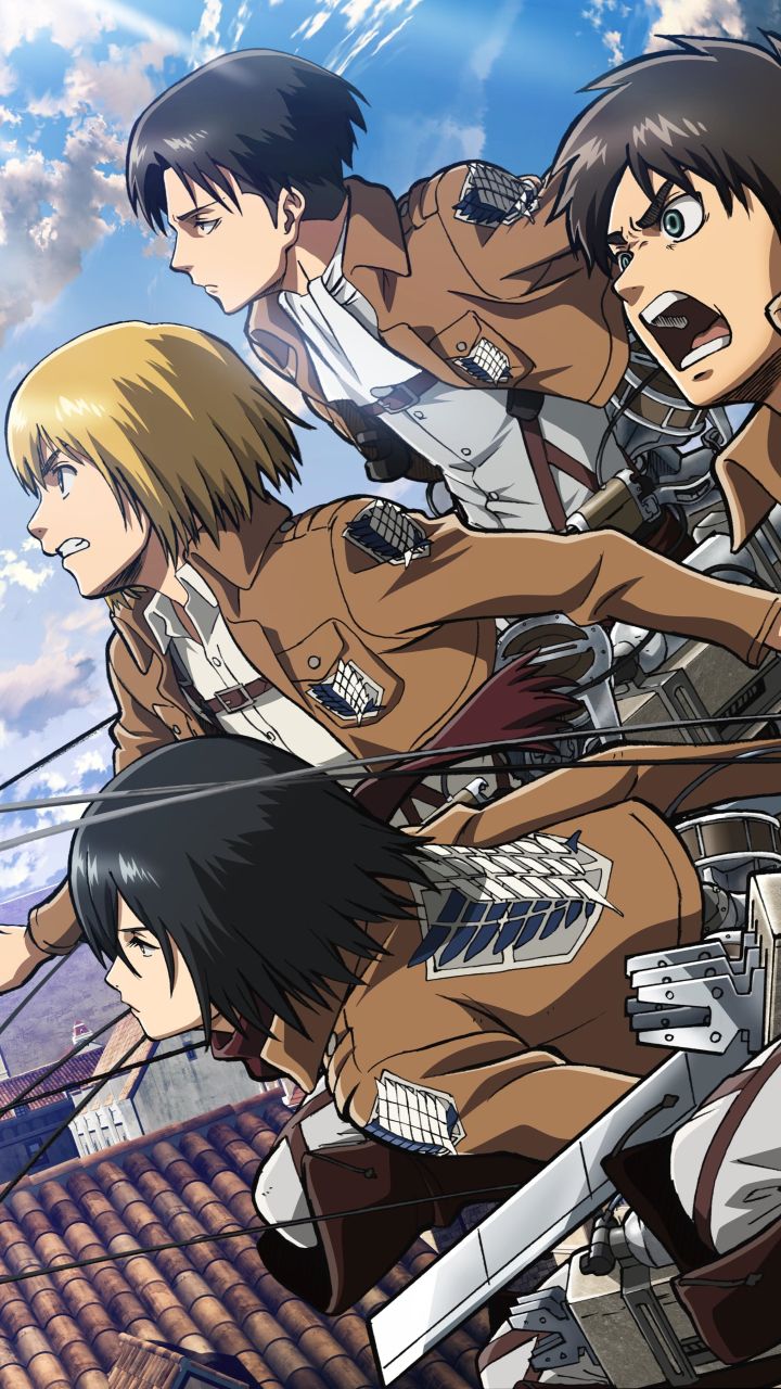 Armin, Levi, Eren & Mikasa