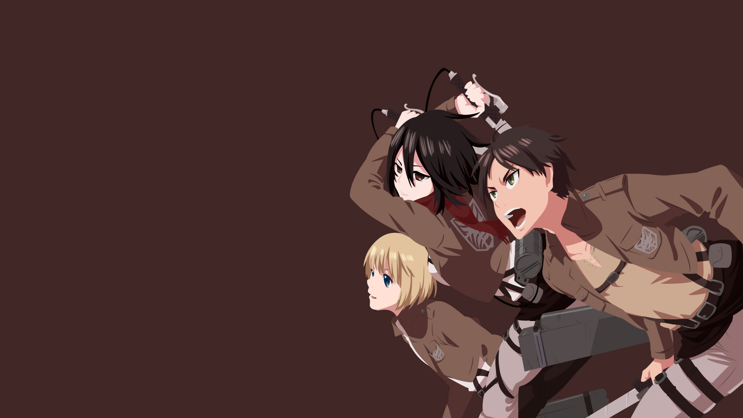 Attack on Titan Wallpaper 4K, Armin Arlert, Eren Yeager