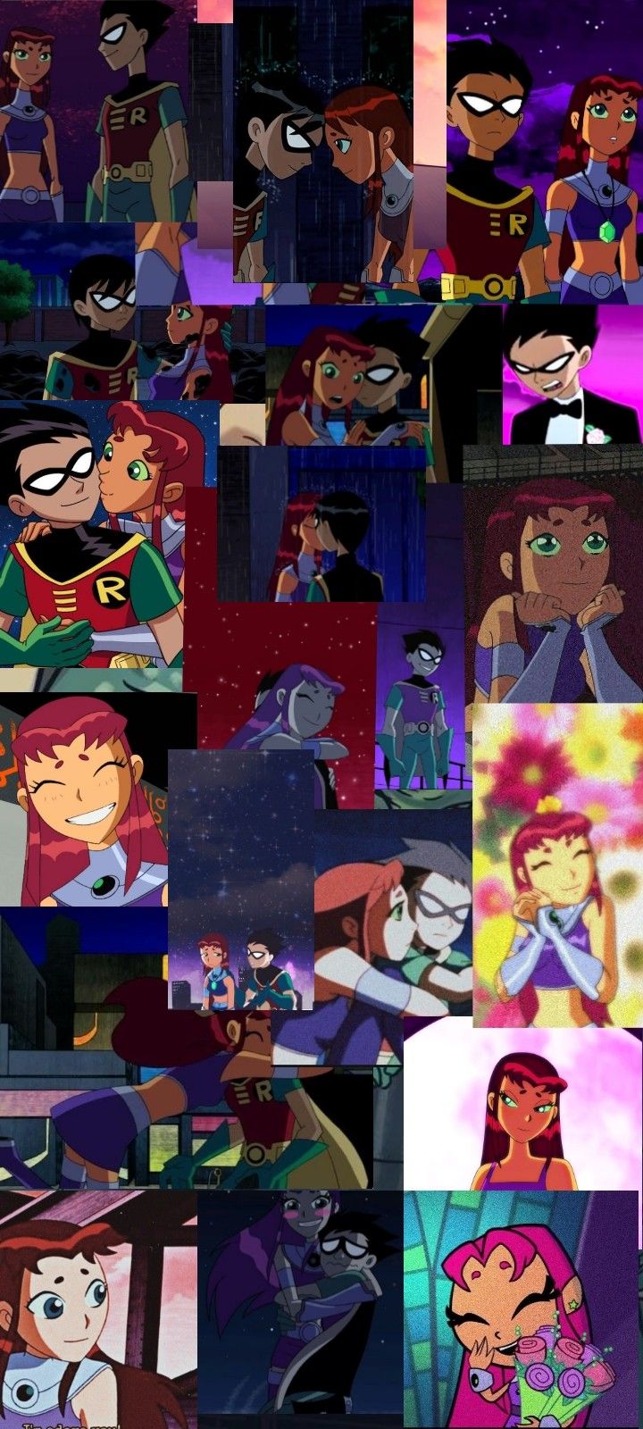 The teen titans collage wallpaper