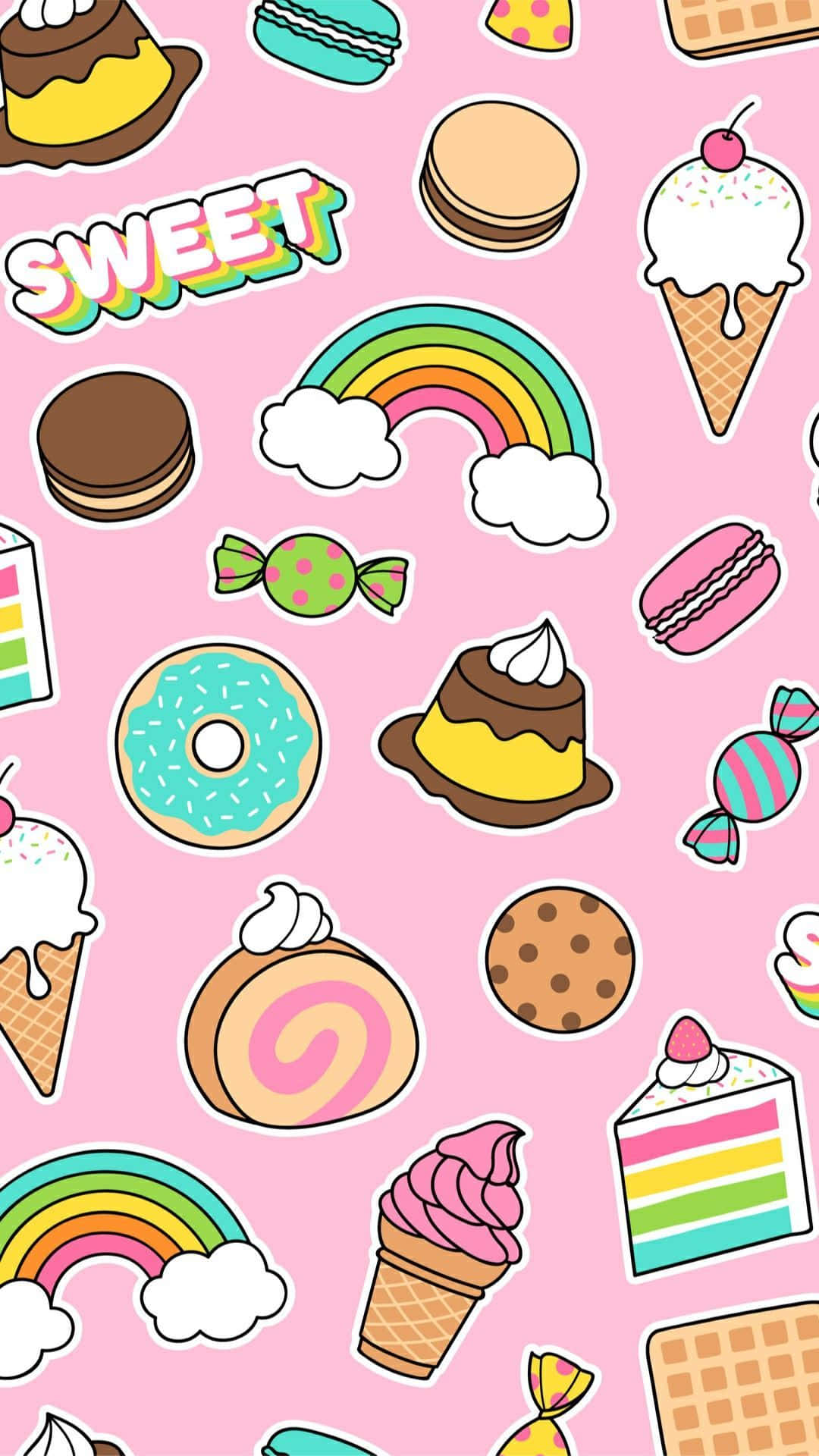 Cute Food iPhone Wallpaper