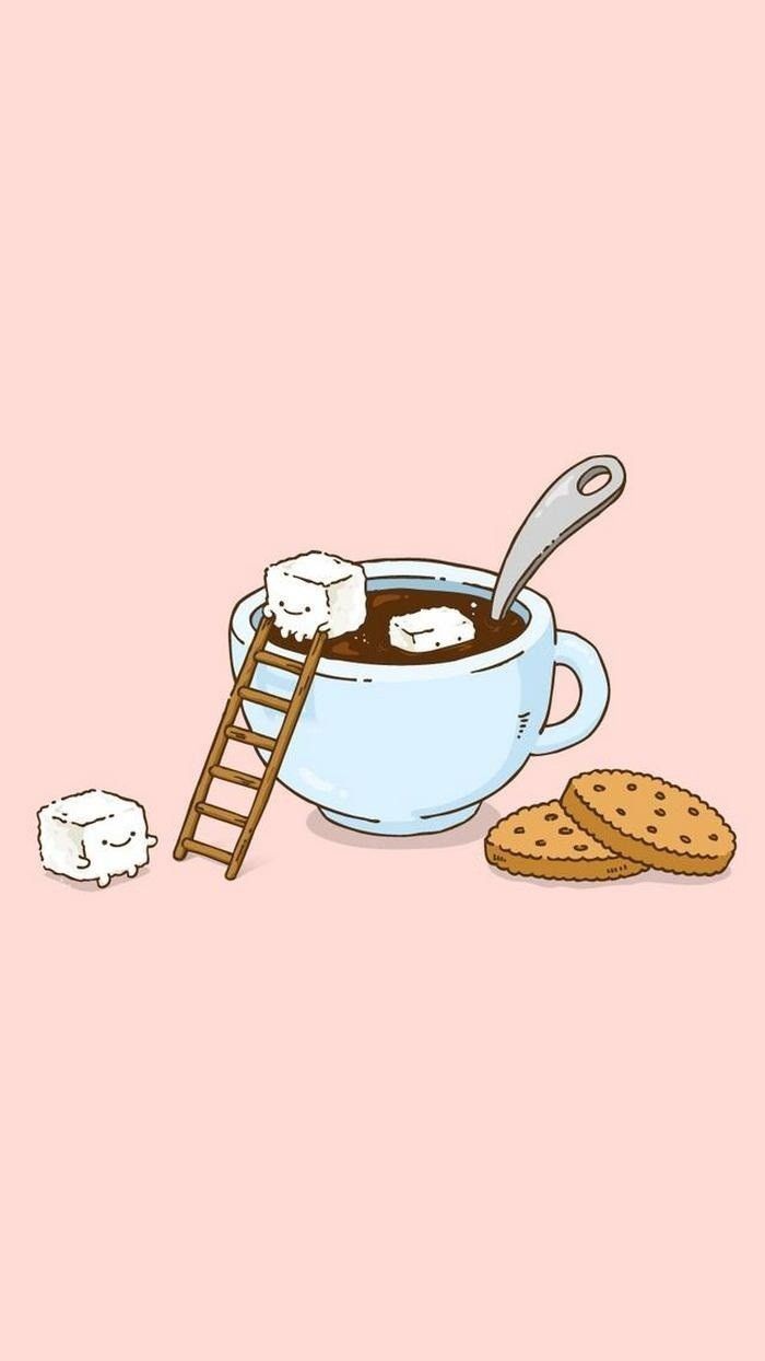 Cute. Cute food wallpaper, Kawaii wallpaper, Wallpaper iphone cute