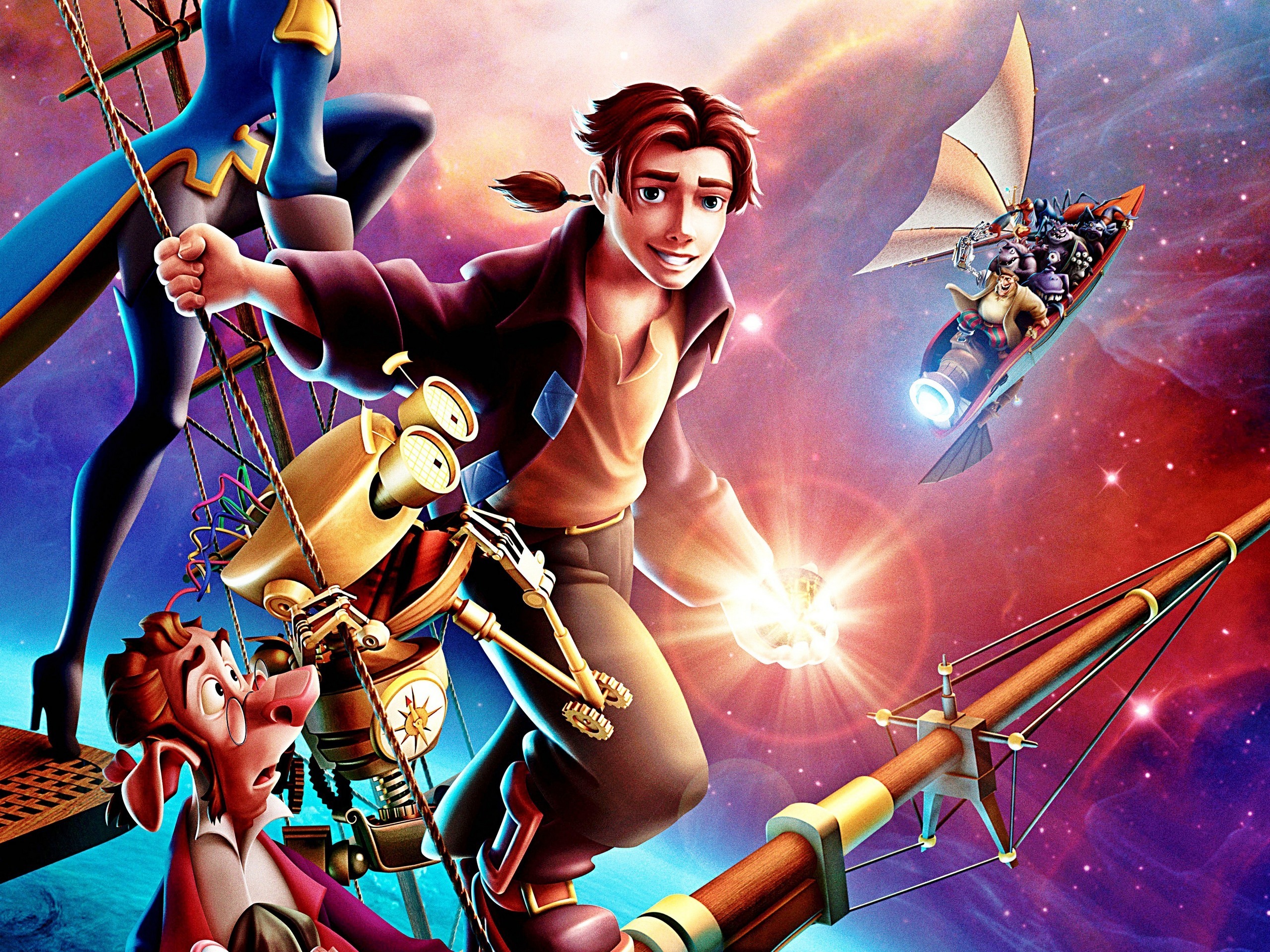 disney, Treasure, Planet, Guys, Cartoons, Space Wallpaper HD / Desktop and Mobile Background