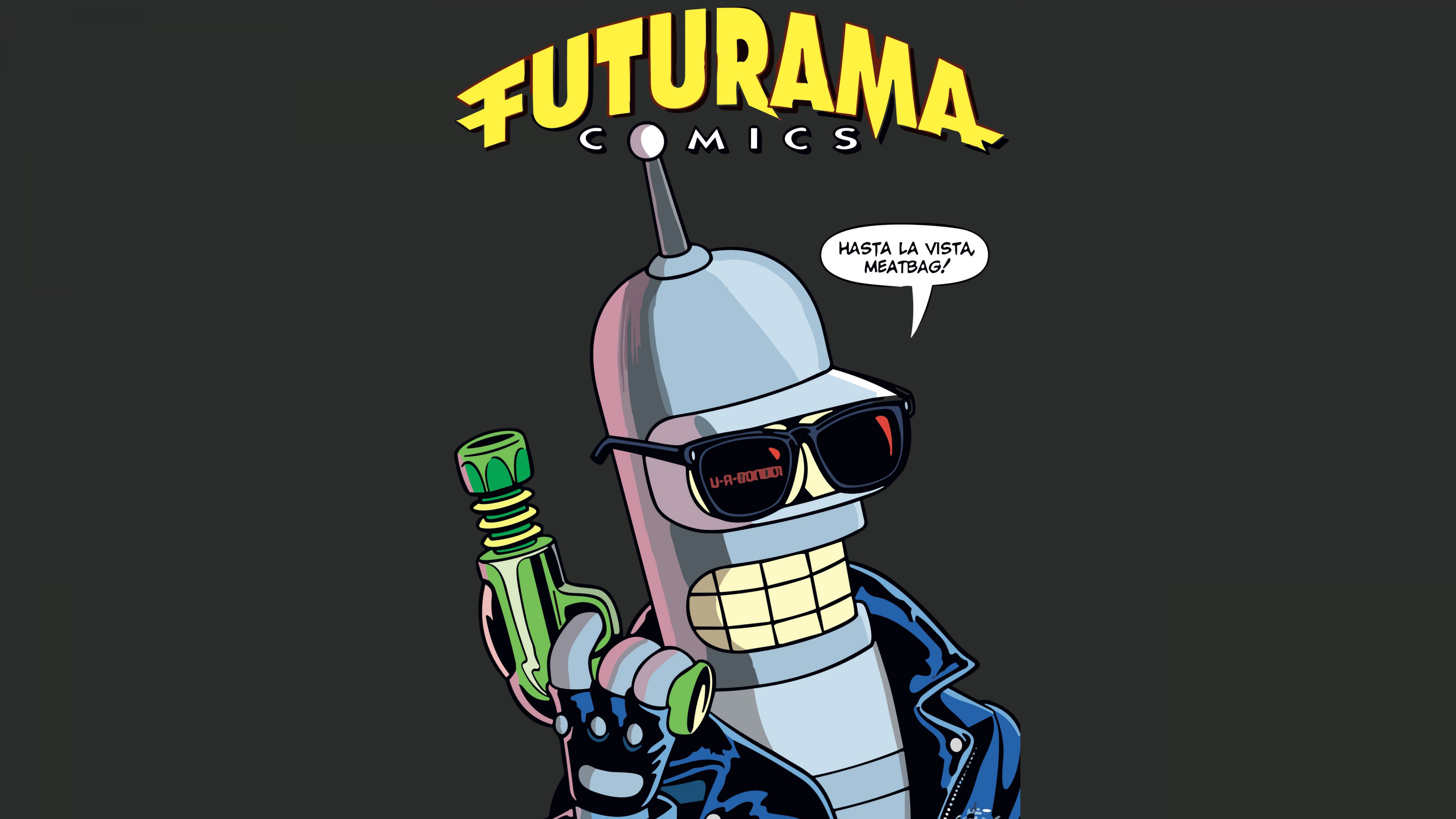 Bender (Futurama) Wallpaper 4K, Funny, Cartoon, 5K