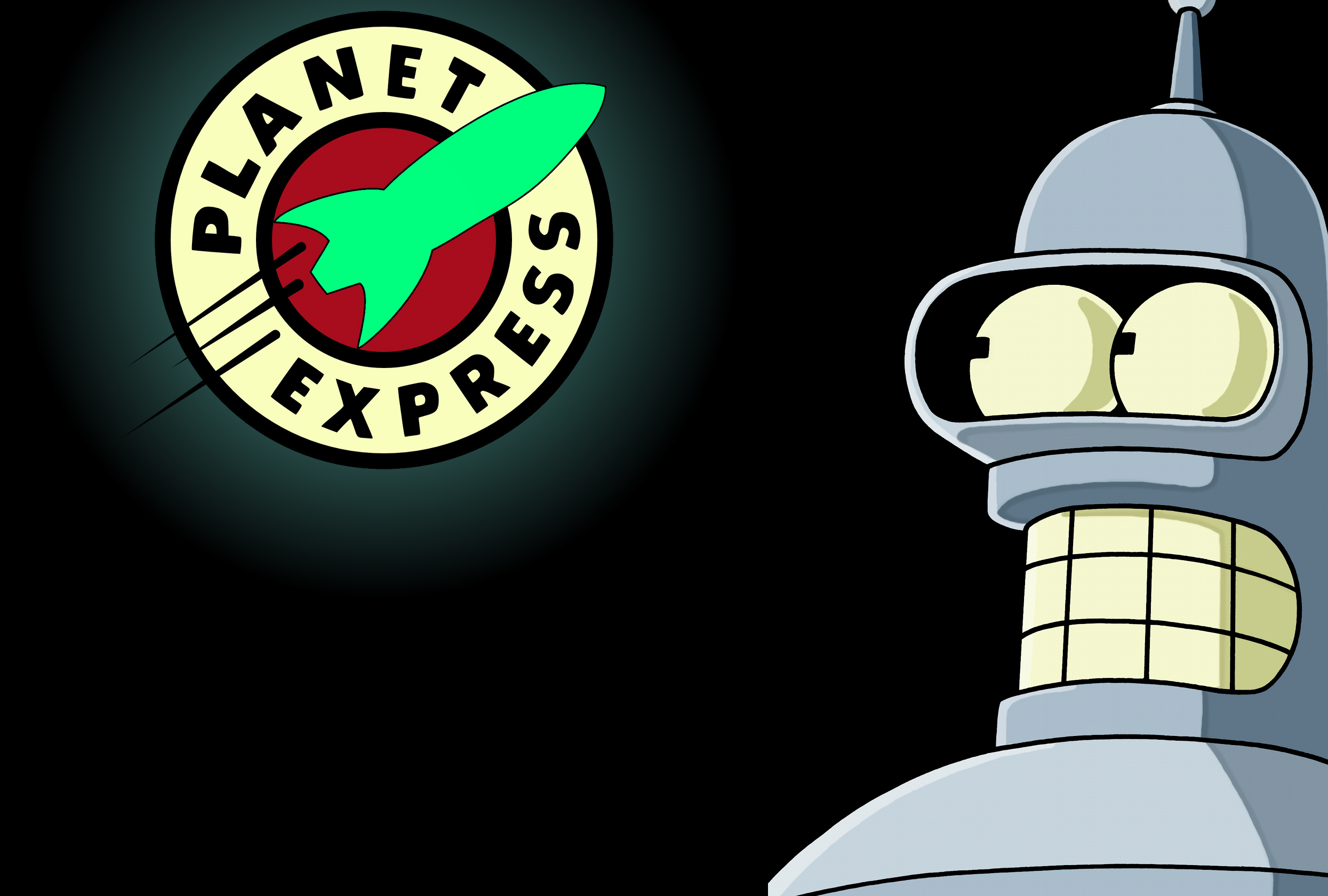 Wallpaper Futurama, Planet, Bender, Express for mobile and desktop, section фильмы, resolution 2490x1680