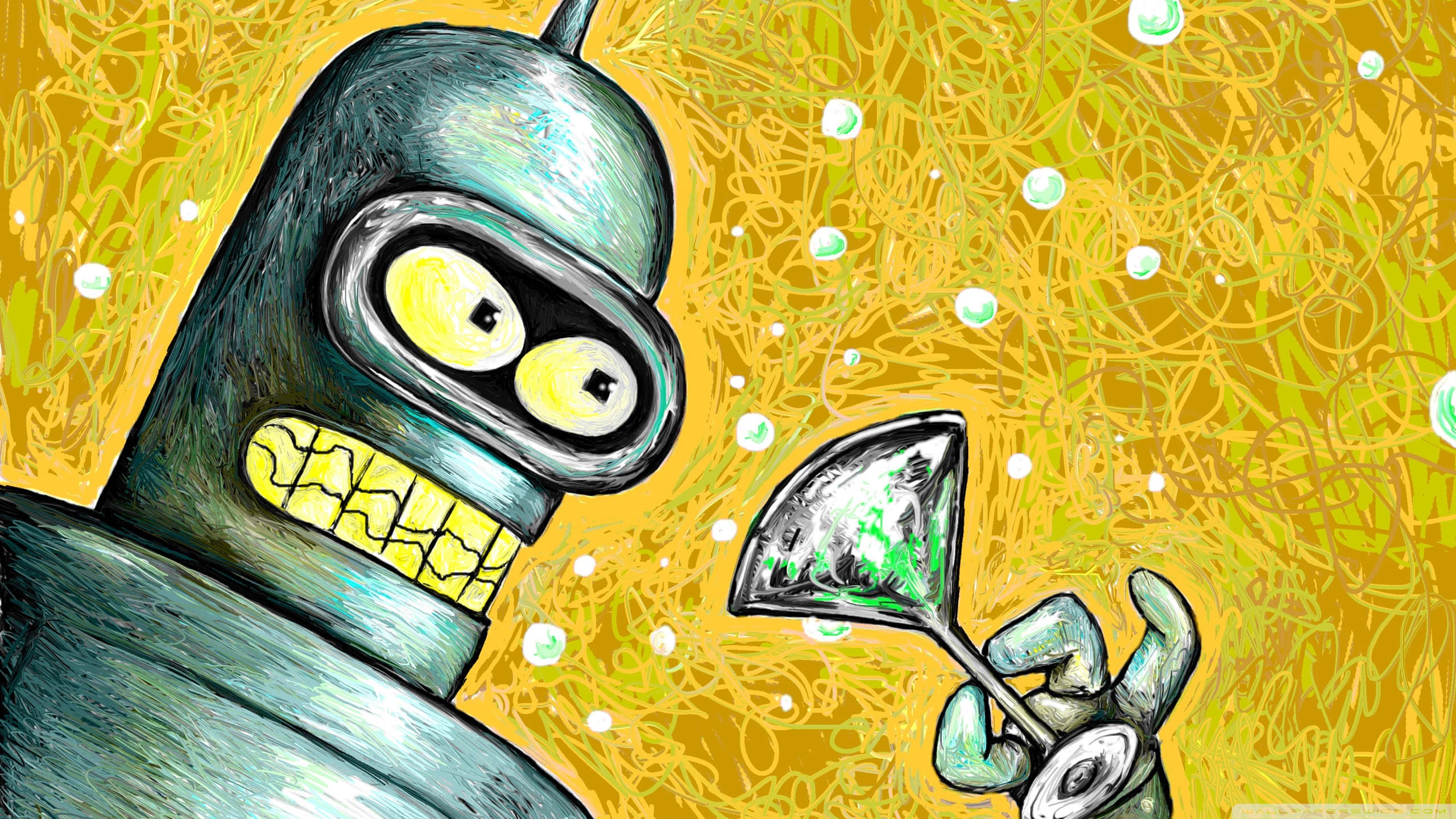 Bender Futurama 4K UHD Wallpaper for UltraHD Desktop and TV, Smartphone and Tablet Devices