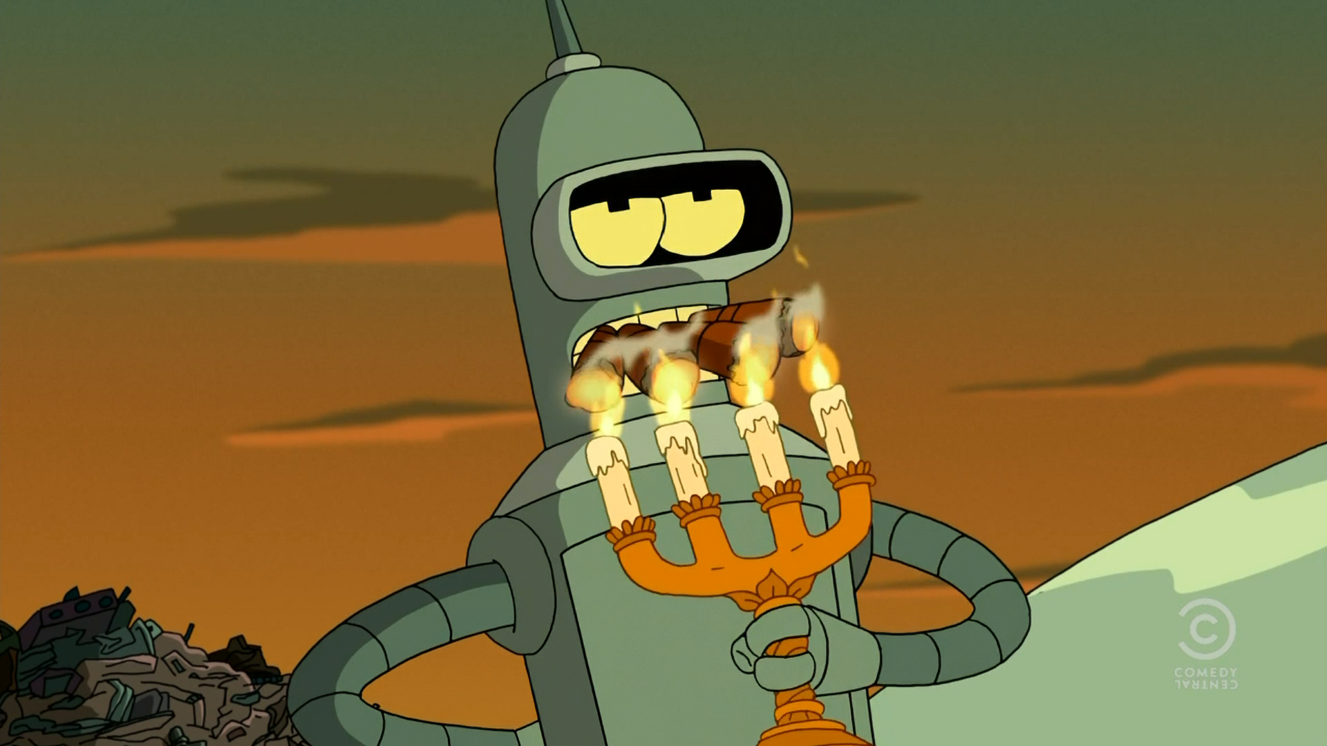 Bender's Quirky HD Wallpaper from Futurama
