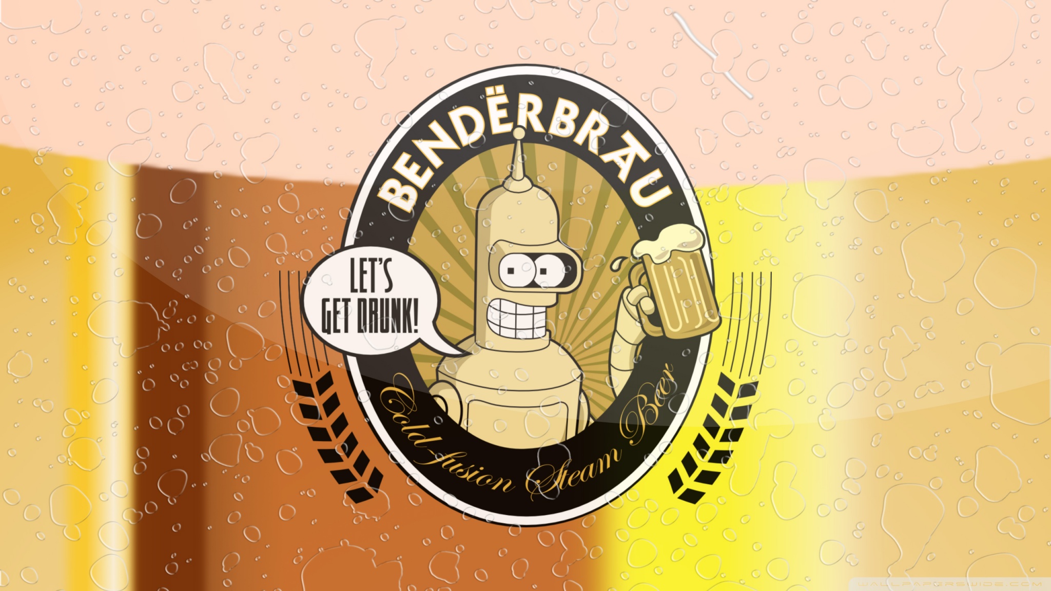 Futurama Bender Benderbrau 4K UHD Wallpaper for UltraHD Desktop and TV, Smartphone and Tablet Devices