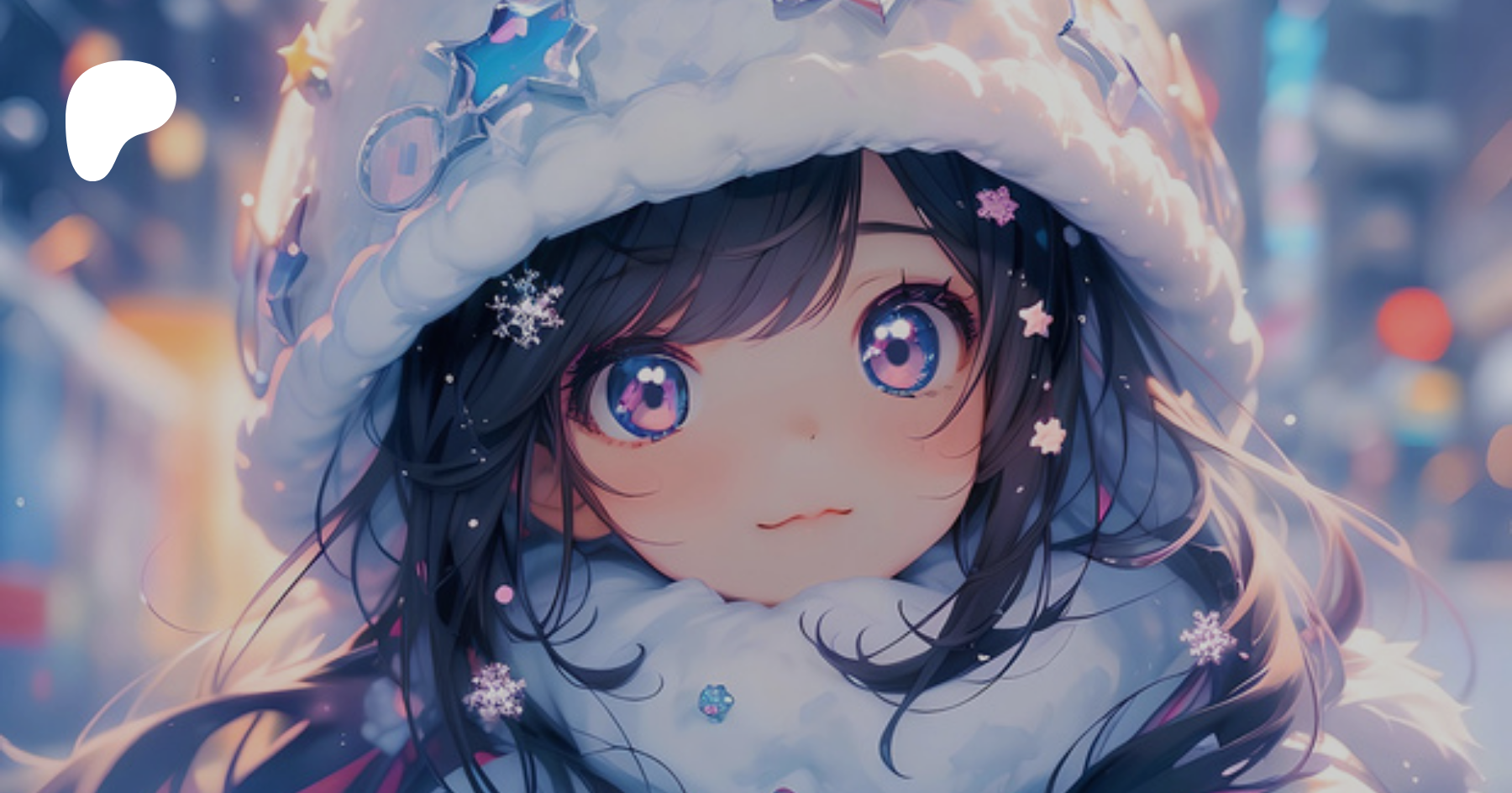 Winter Anime Girl Desktop Wallpaper. Genzan12 Art Shop