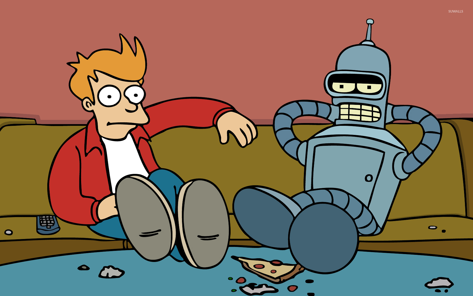 Fry and Bender wallpaper wallpaper