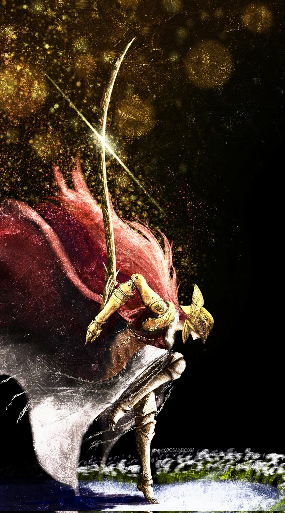 SAMI《 سامي 》 - #EldenRing rough sketch every day until the release day 11 Malenia, The Blade Of Miquella