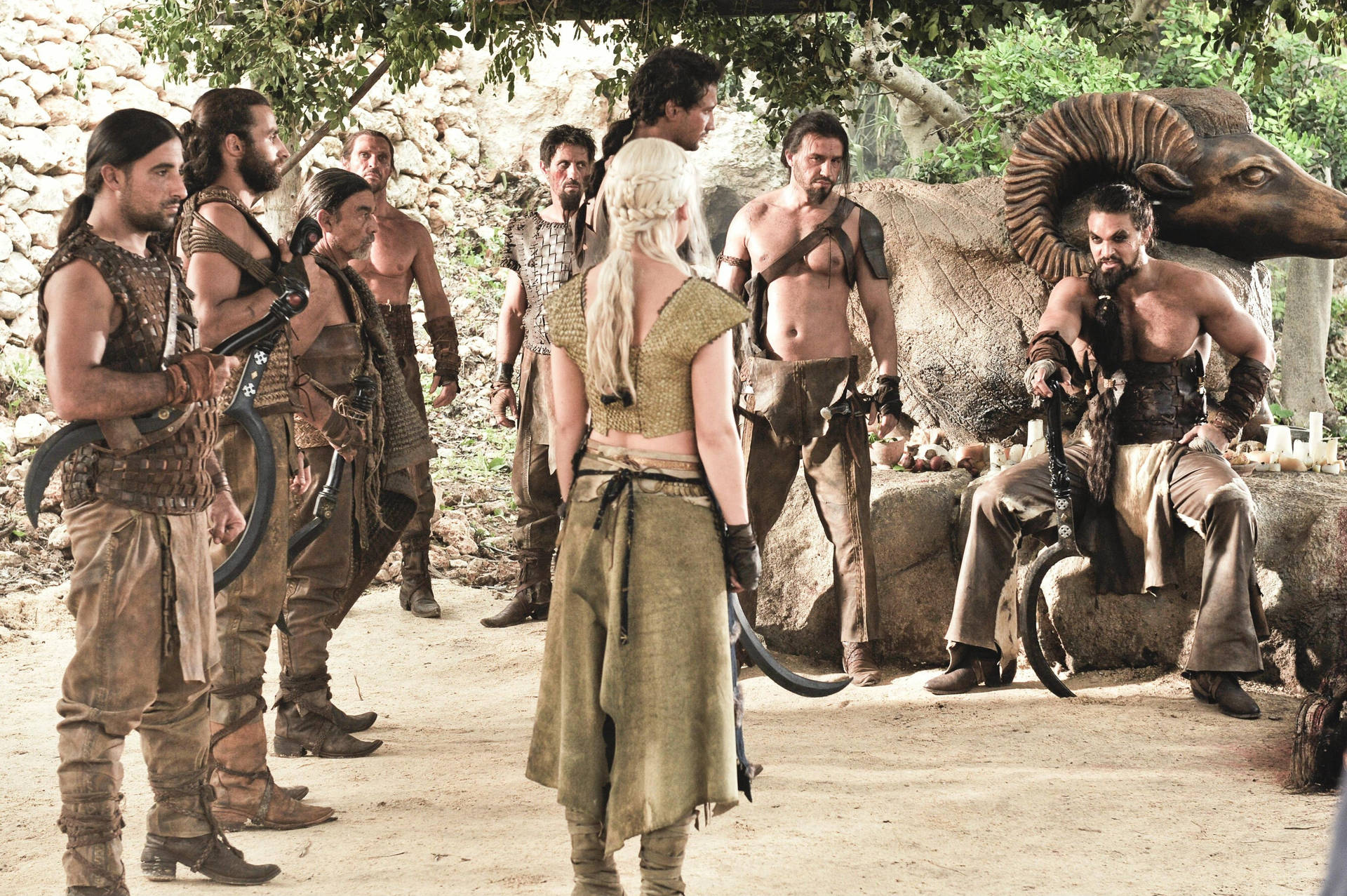 Download Jason Momoa Dothraki Leader Wallpaper