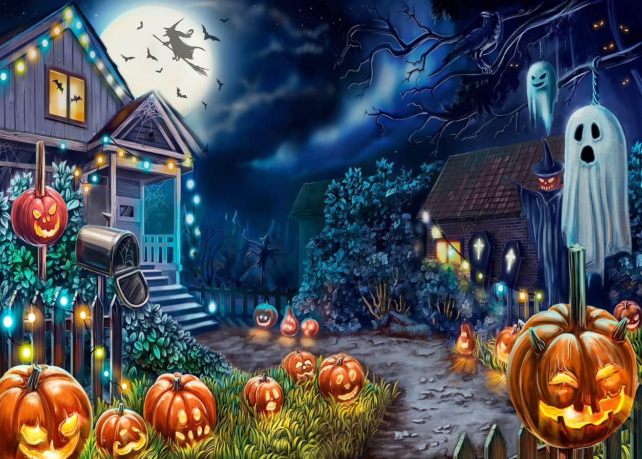 Amazon.com, Alltten 7X5FT Halloween Backdrops for Photohoot Kids Halloween Scene Setter F3