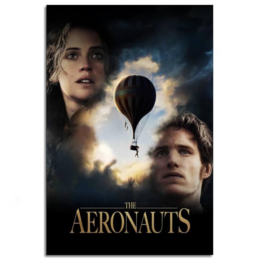 The Aeronauts 2019 Poster Canvas Prints Hot Air Balloon Adventure Classic Movies Poster Wall Art For Home Office Cinema Decorations Unframed 12x8: Posters & Prints